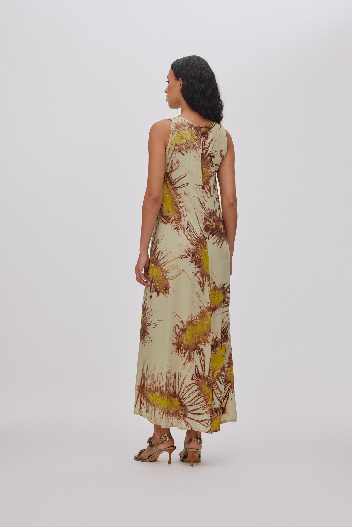 Alpa - Sea urchin long dress I Grey combo