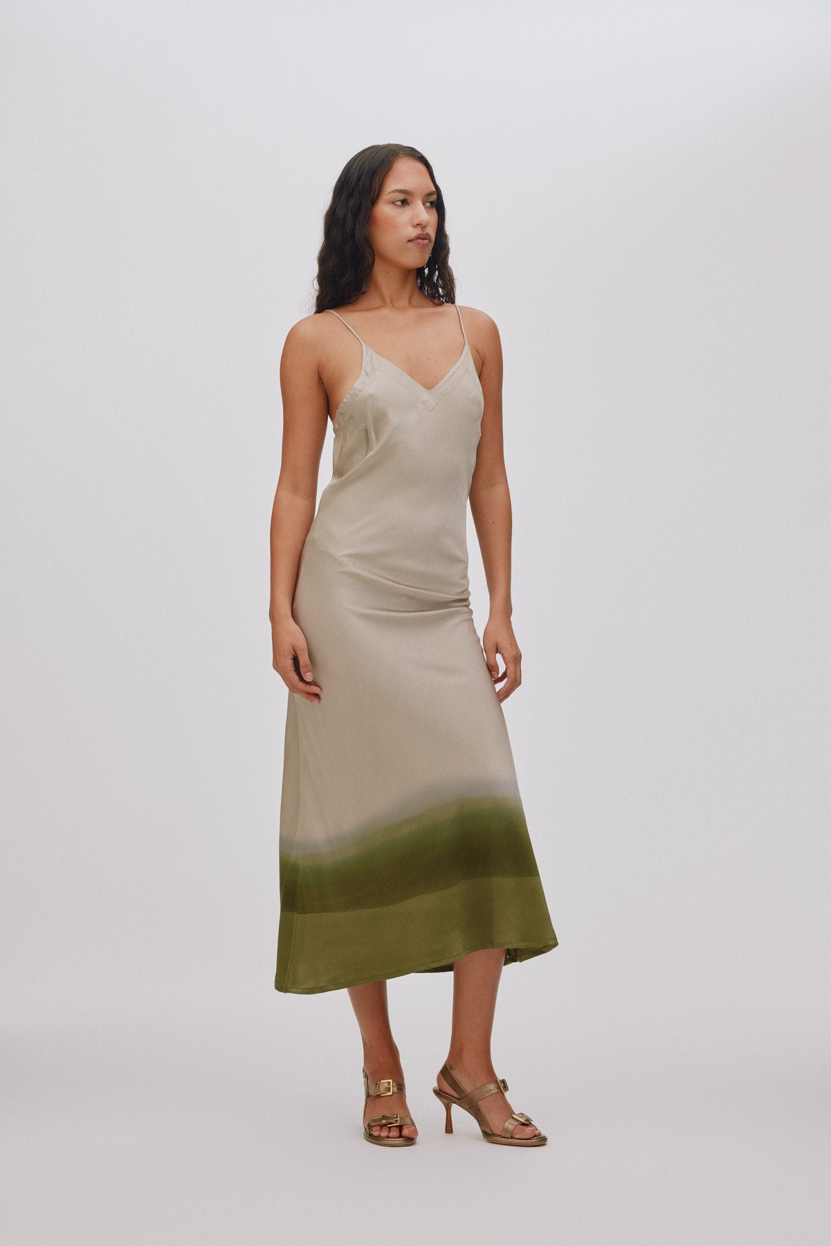 Glorie - Horizon bias dress I Blush combo