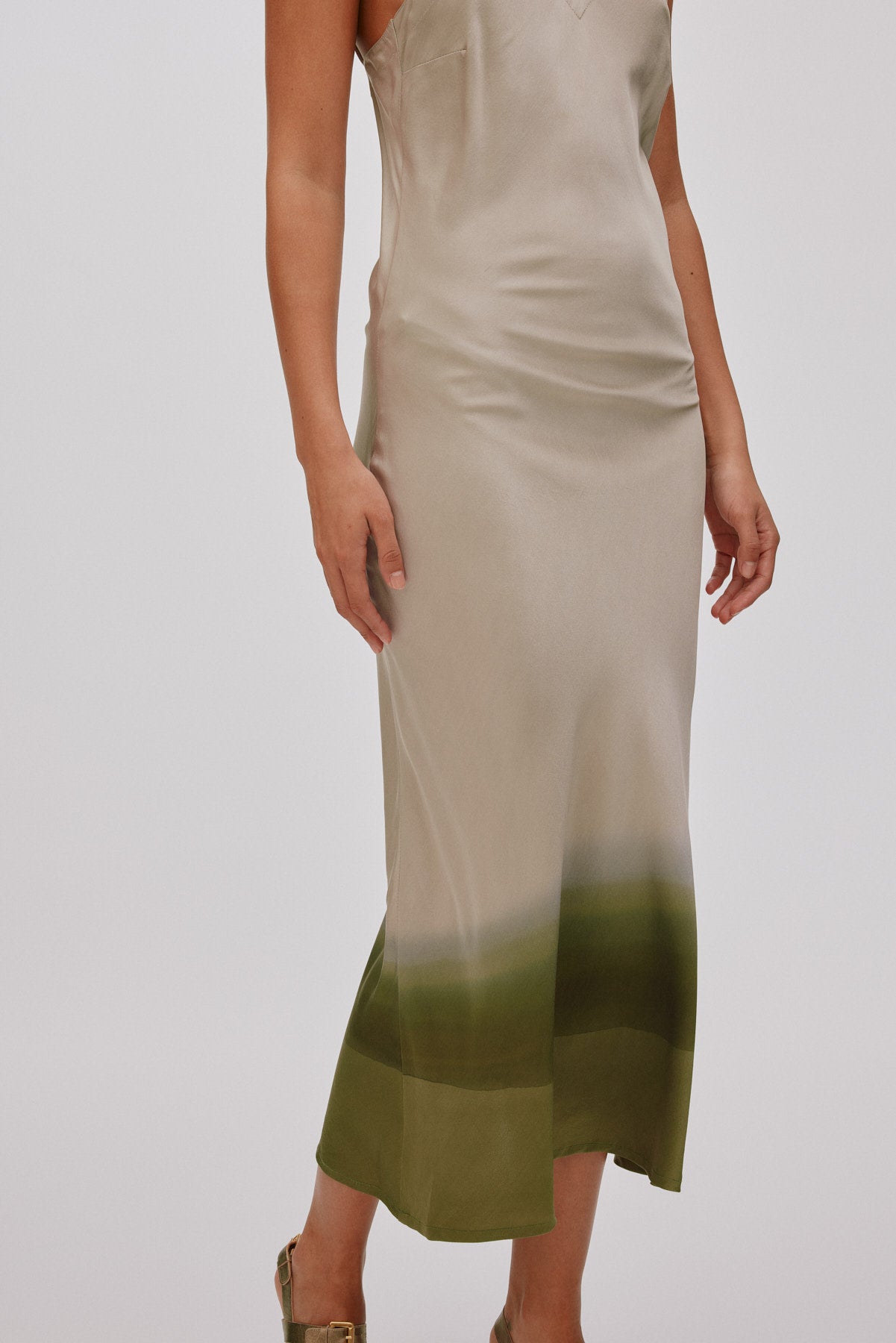 Glorie - Horizon bias dress I Cement combo