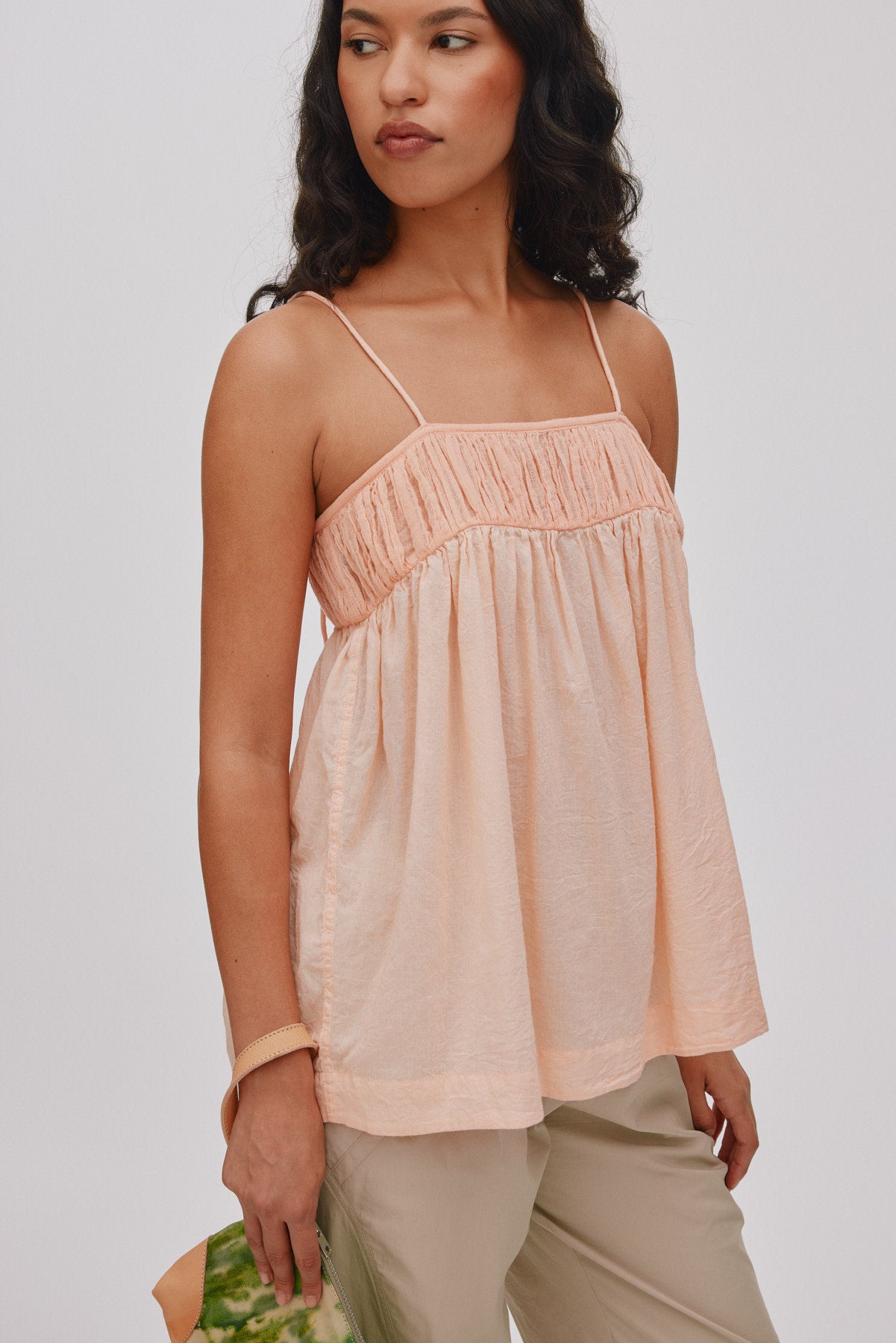 Dortie - Cotton angel string top I Light blush