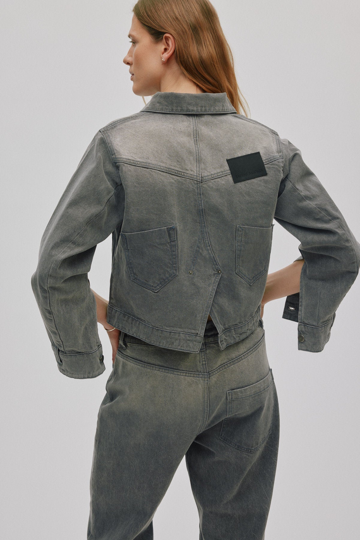 Janny - Grey denim jacket I Washed grey