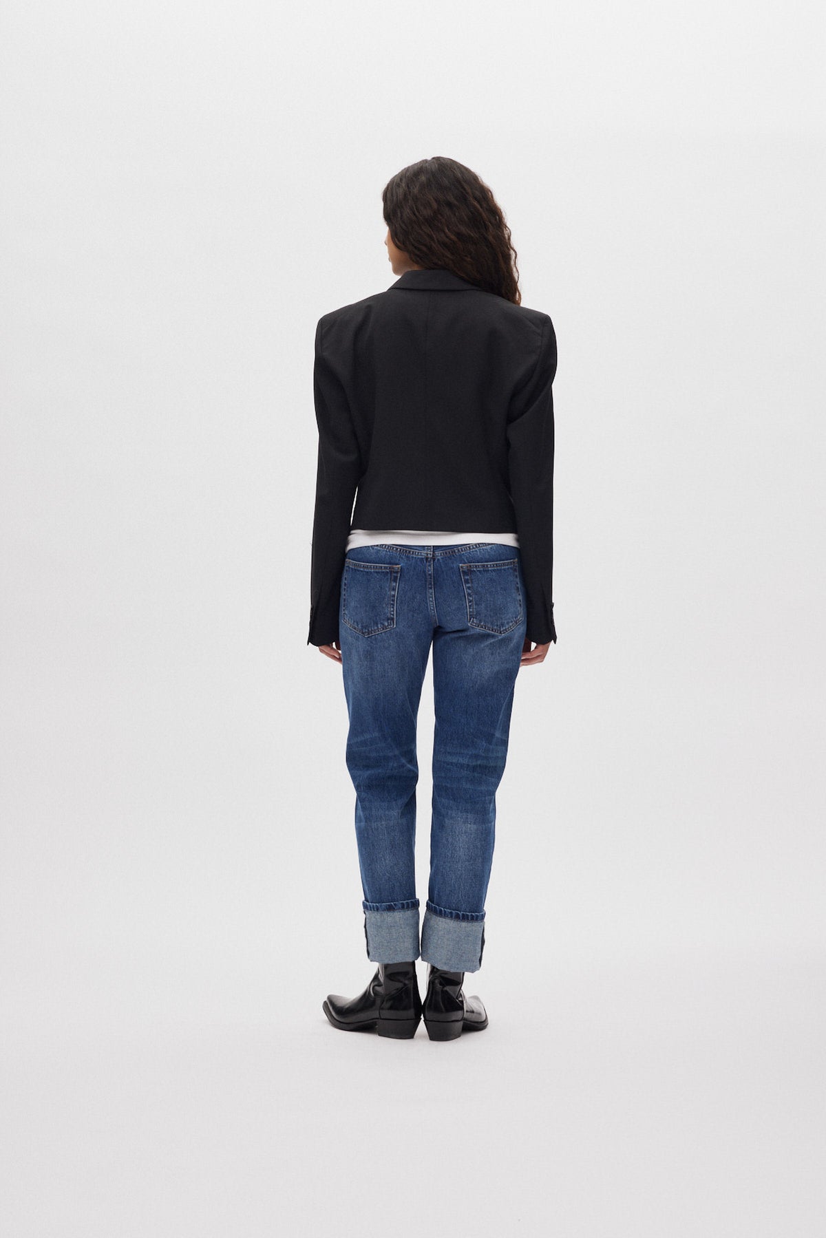 Tamar - Smooth tailoring short jacket I Black