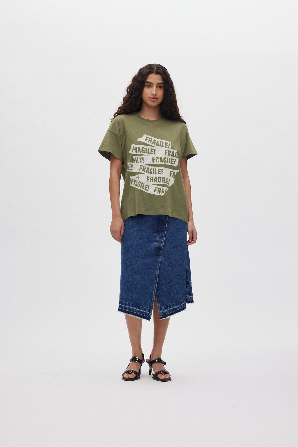 Nicka - Denim skirt I Dark indigo