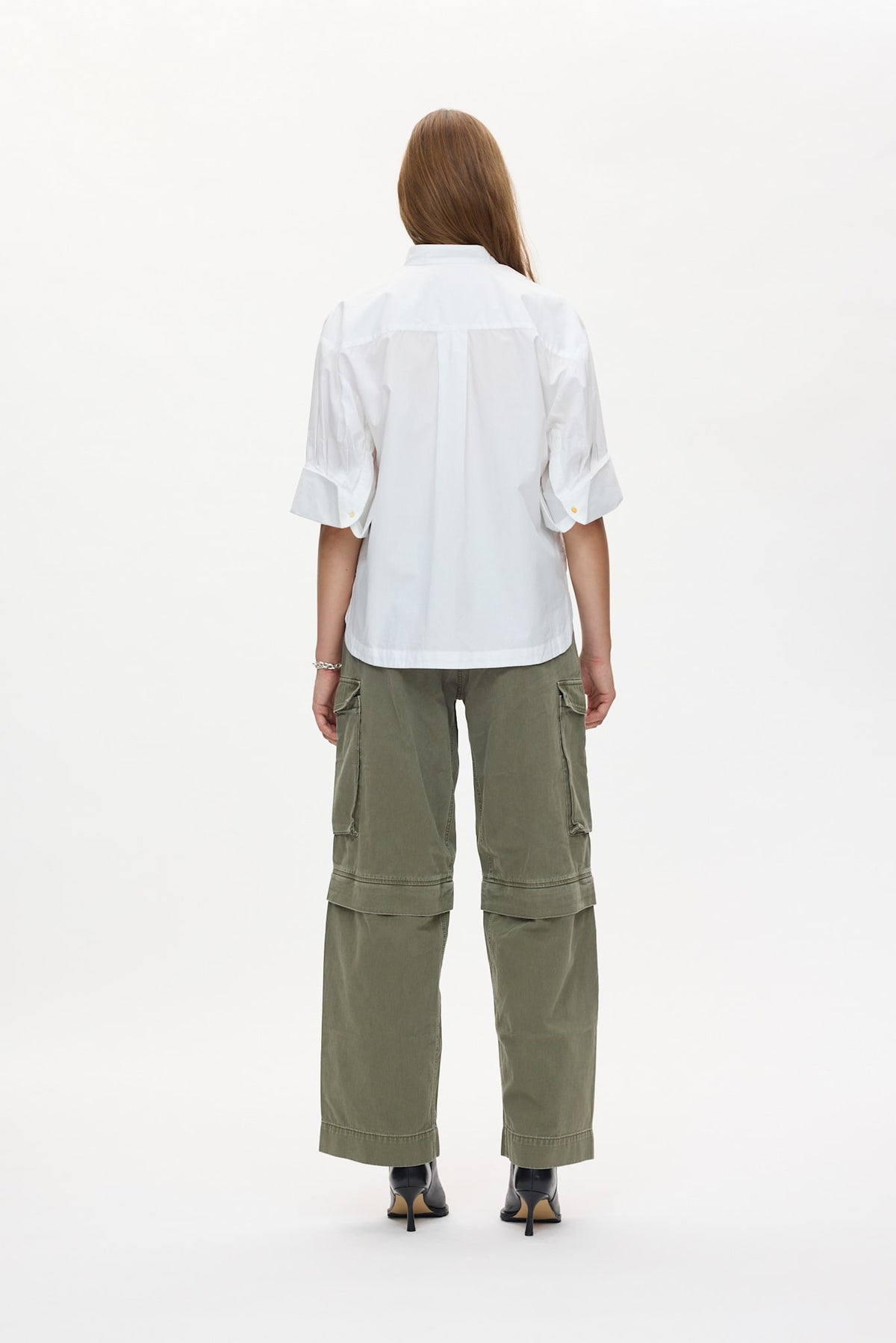 Frema - Canvas cargo pants I Washed sage