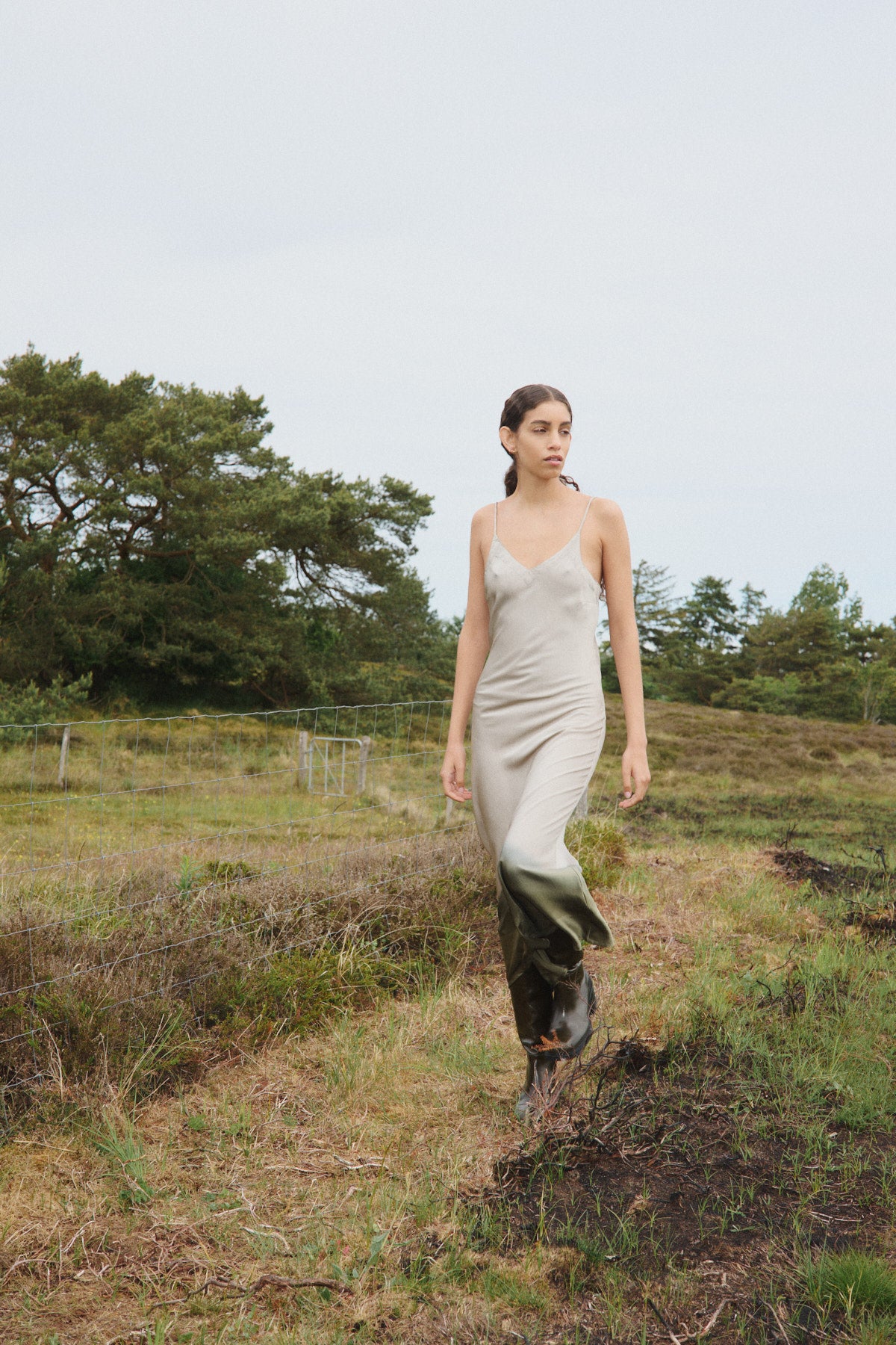 Glorie - Horizon bias dress I Cement combo