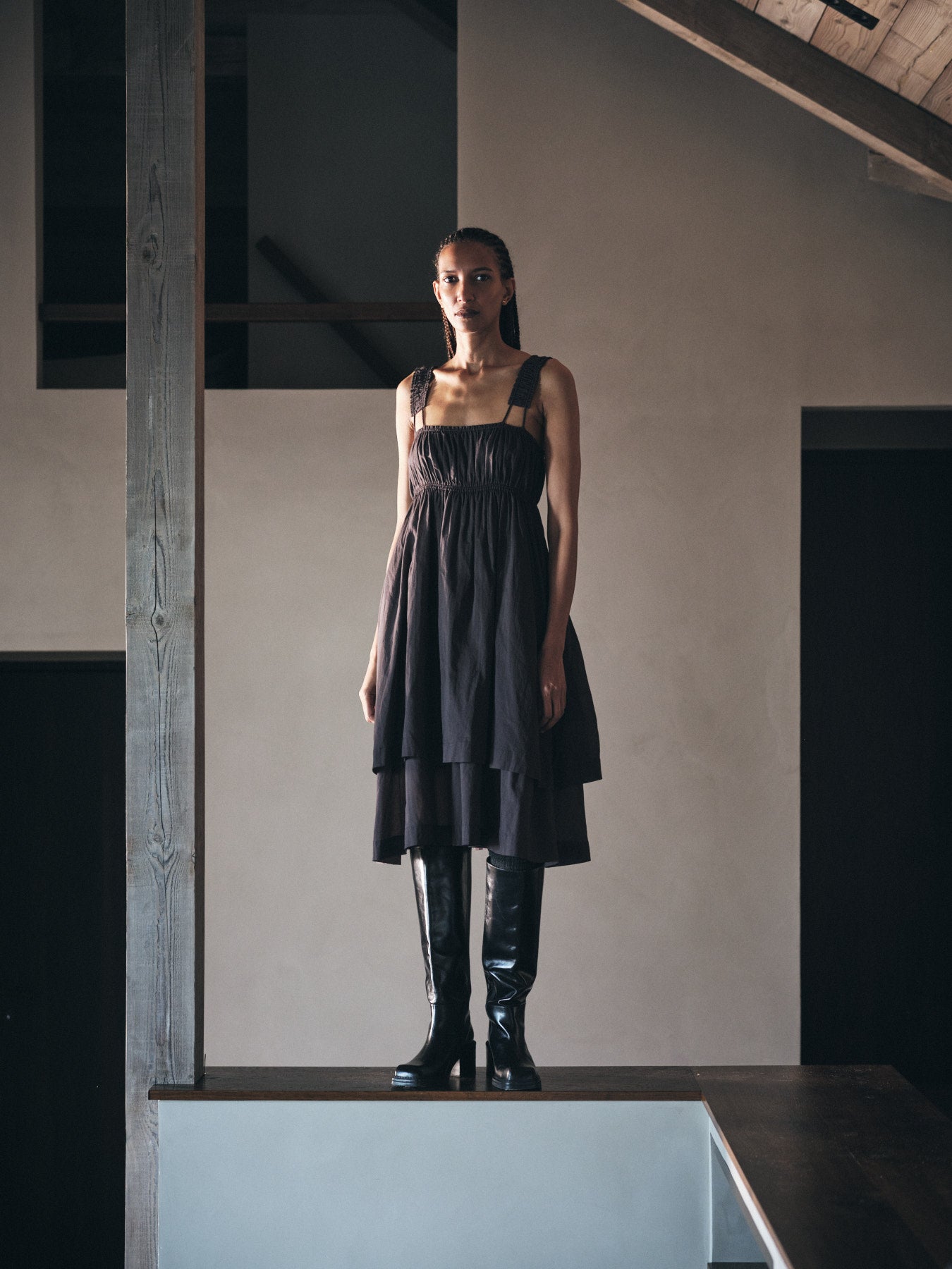 Gabi - Multi layer short dress I Liquorice