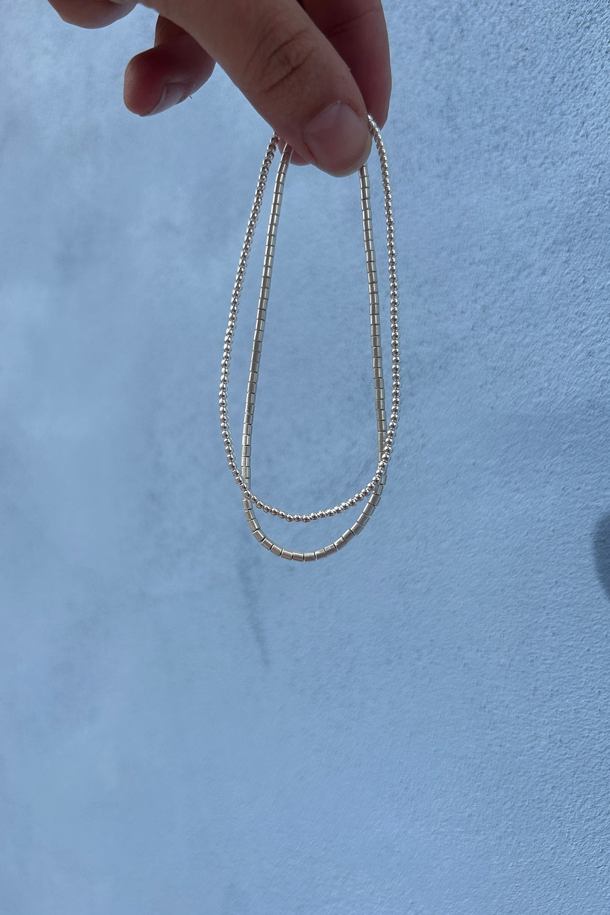 Tube Bead Anklet - Nafsu I Silver