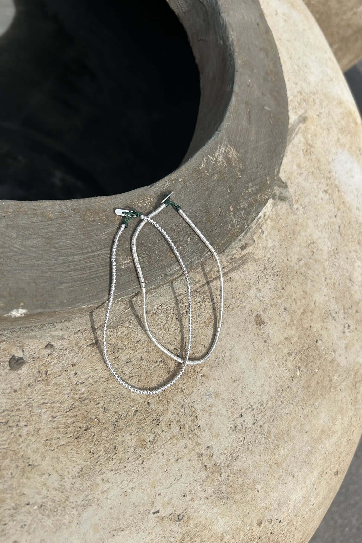 Tube Bead Anklet - Nafsu I Silver