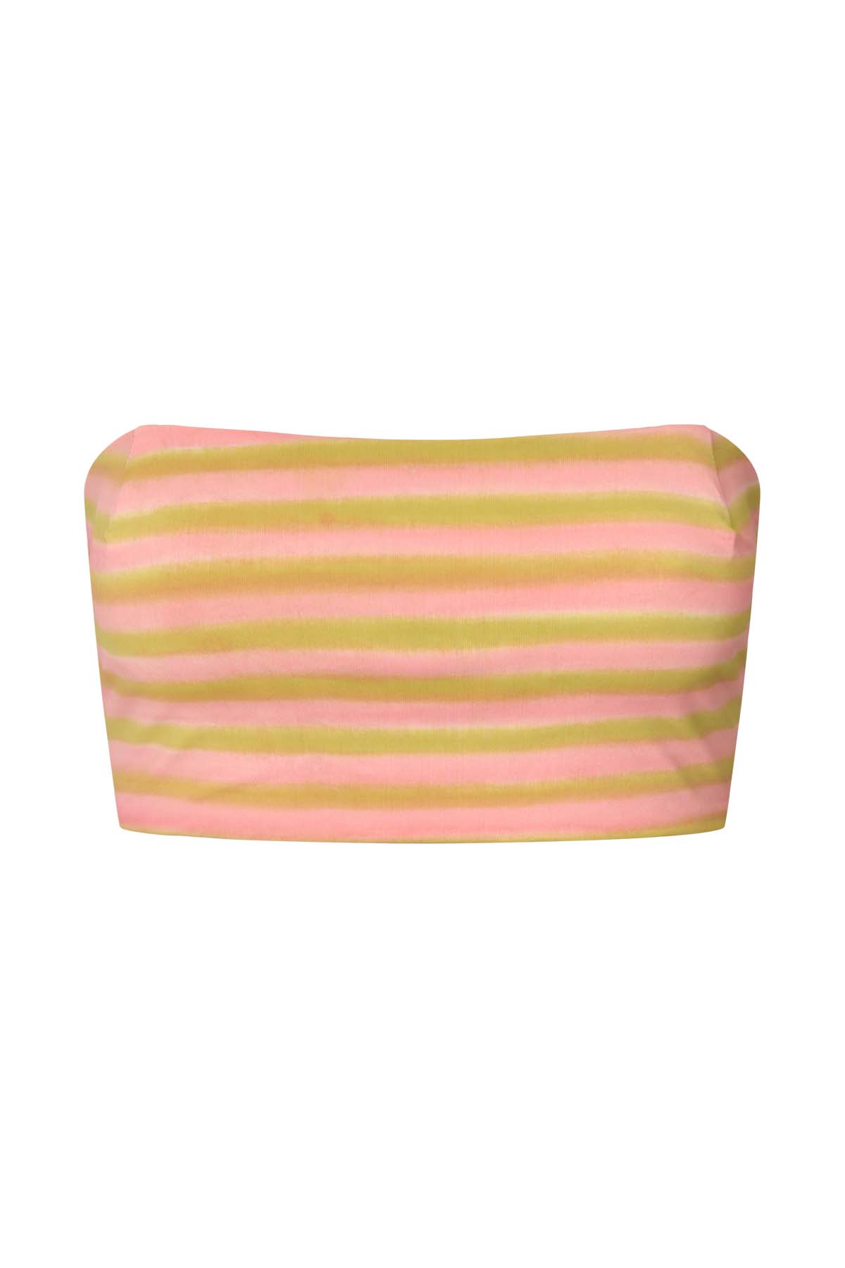 Blurred line bandeau top - Mikie I Lime combo