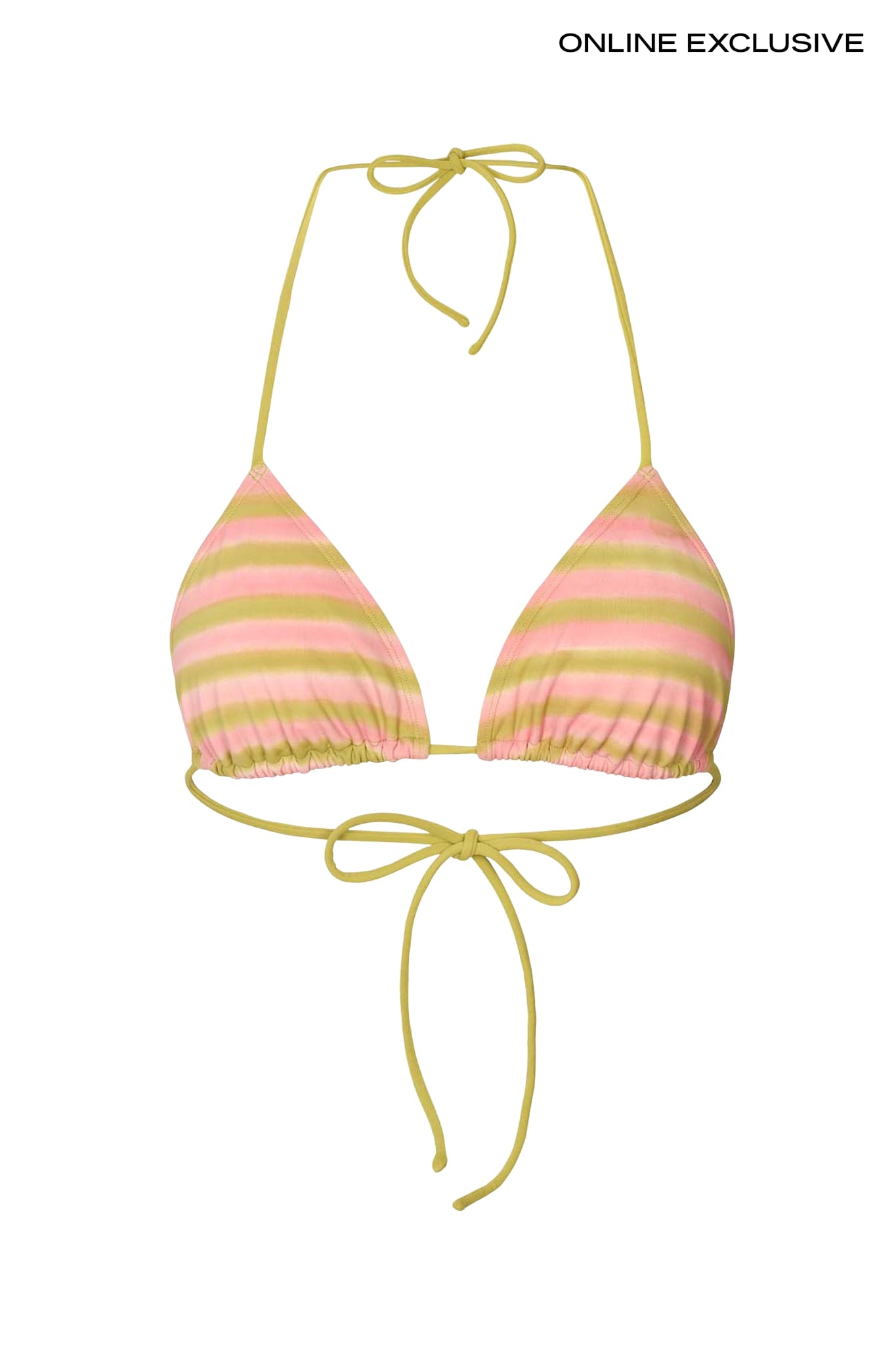 Blurred line triangle top - Merle I Lime combo