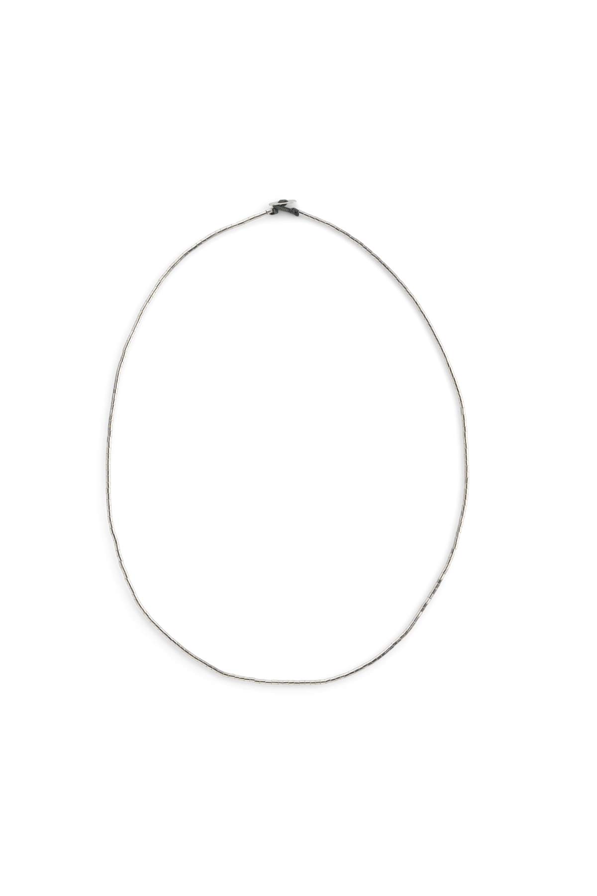 Nafsu - Silver tube bead necklace I Silver