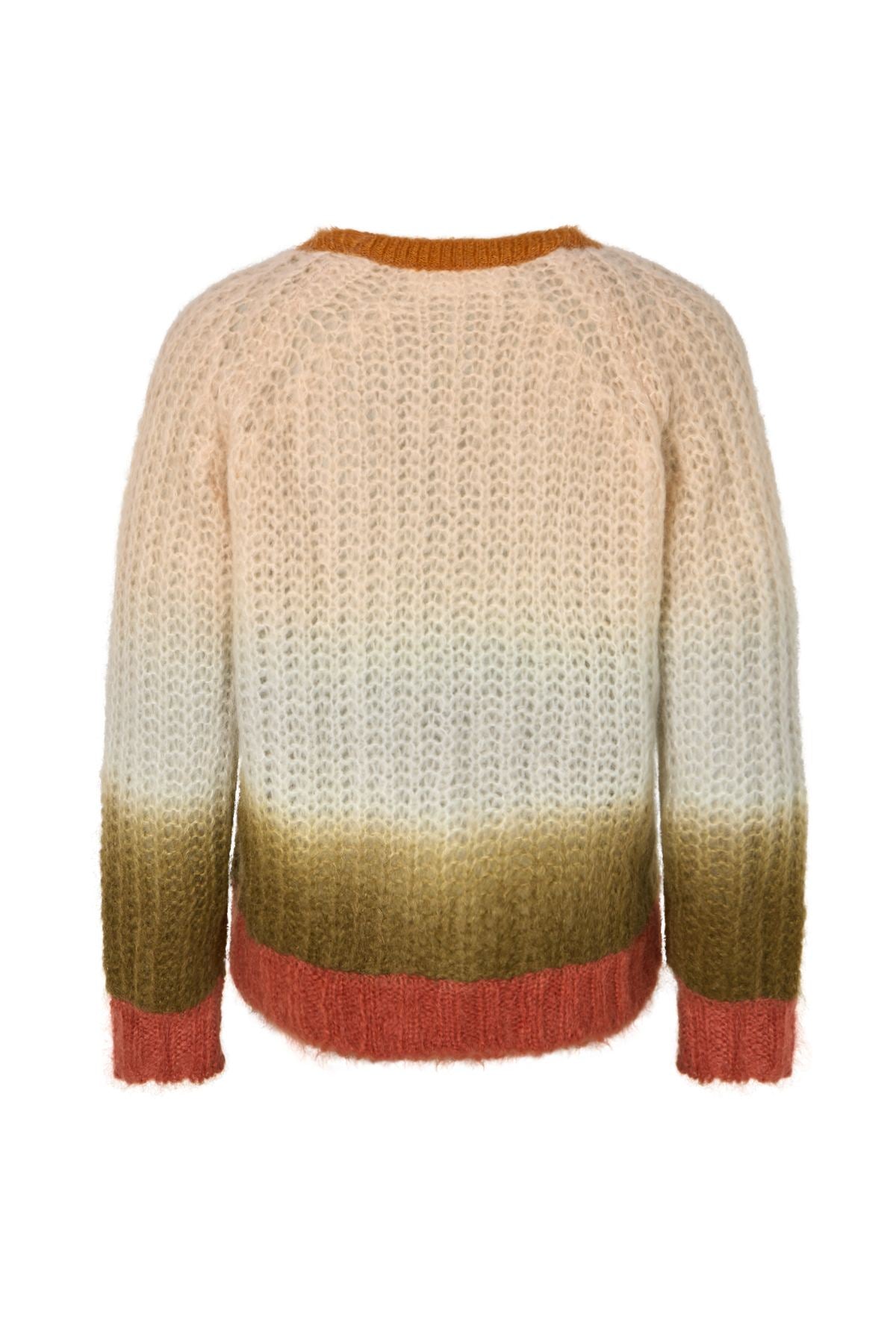 Jasmin - Faded knit boxy sweater I Rust combo