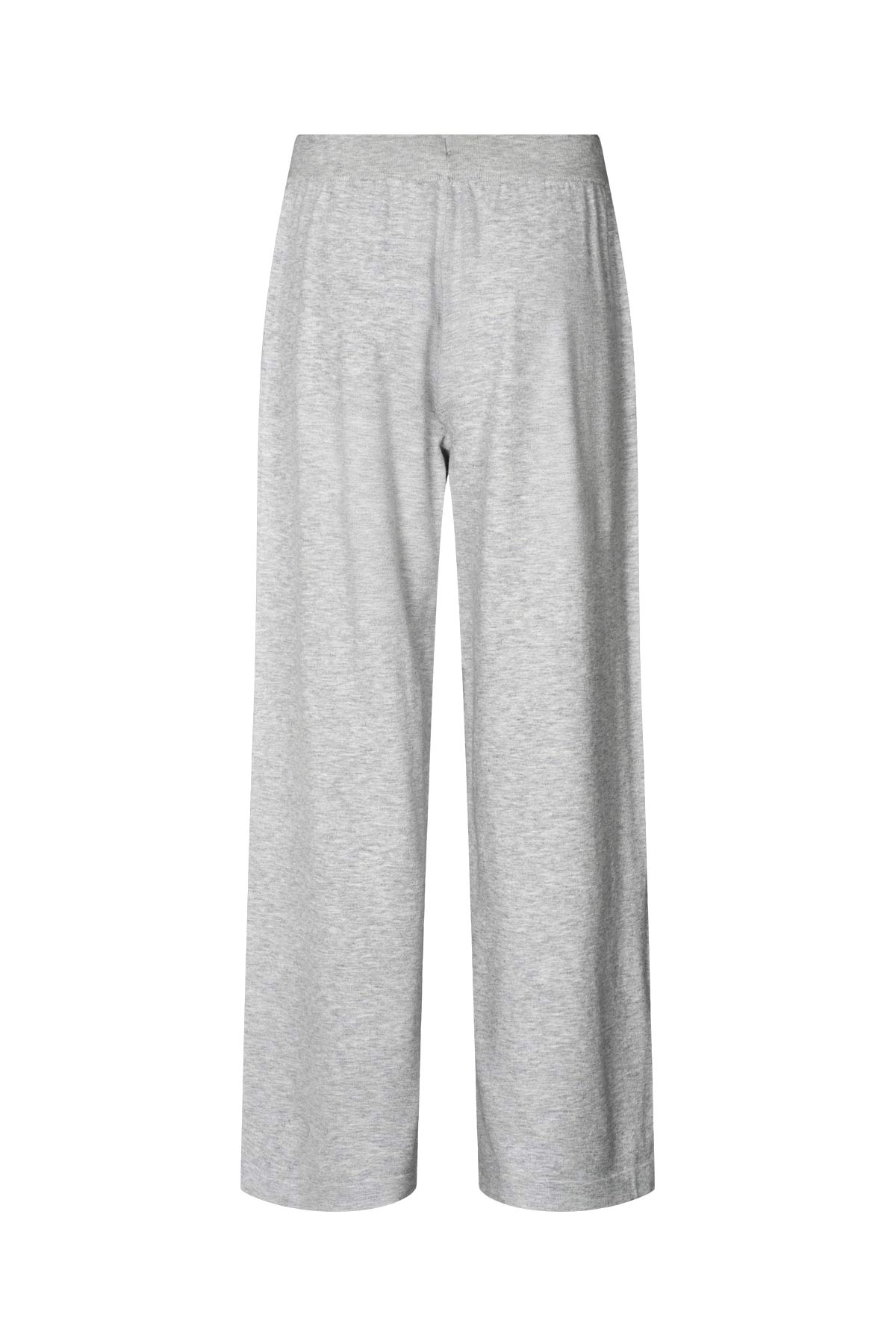 Filine - Knit lounge wide pants I Grey melange