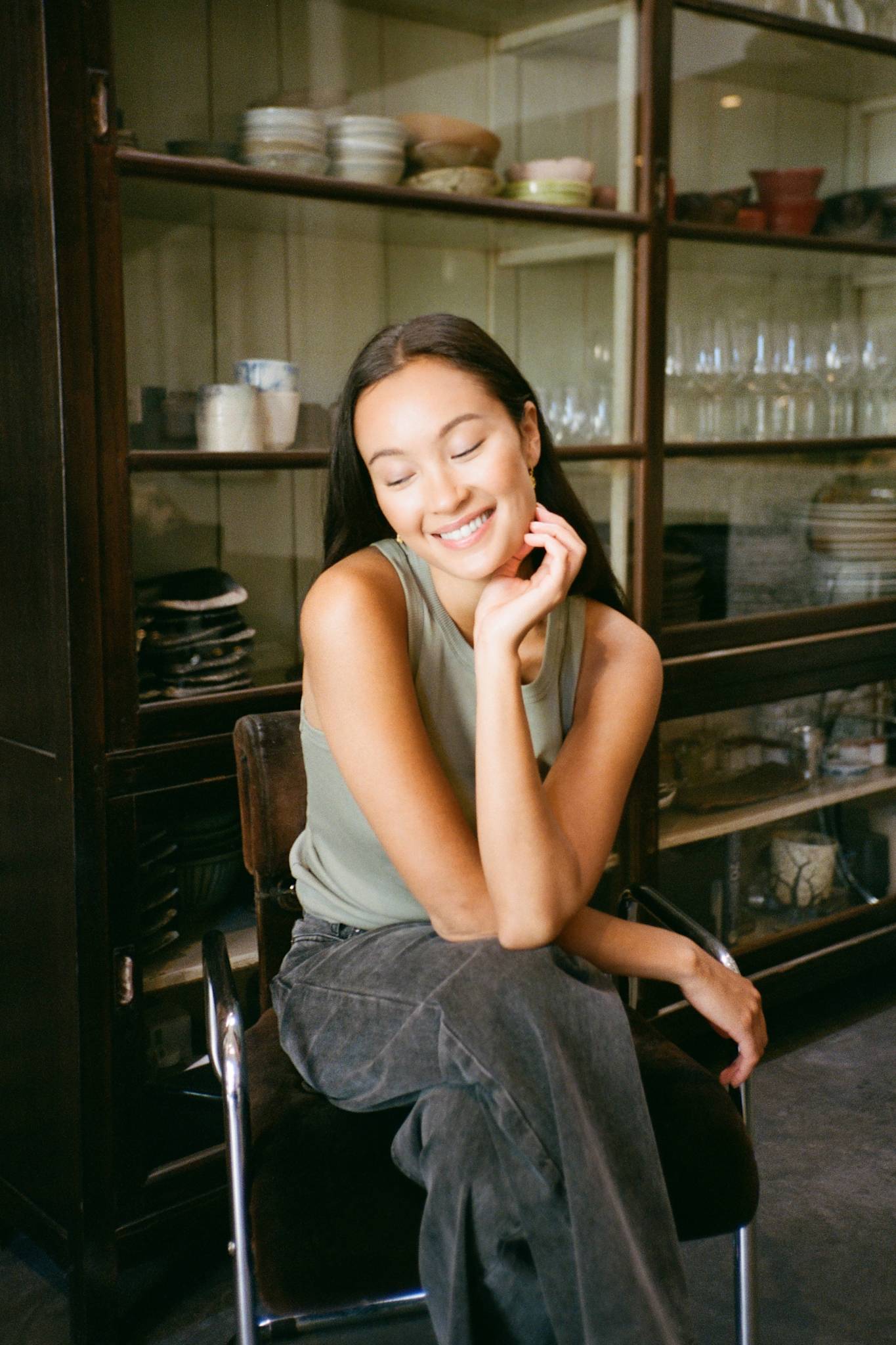 Nelle - Rib jersey tank I Vertiver