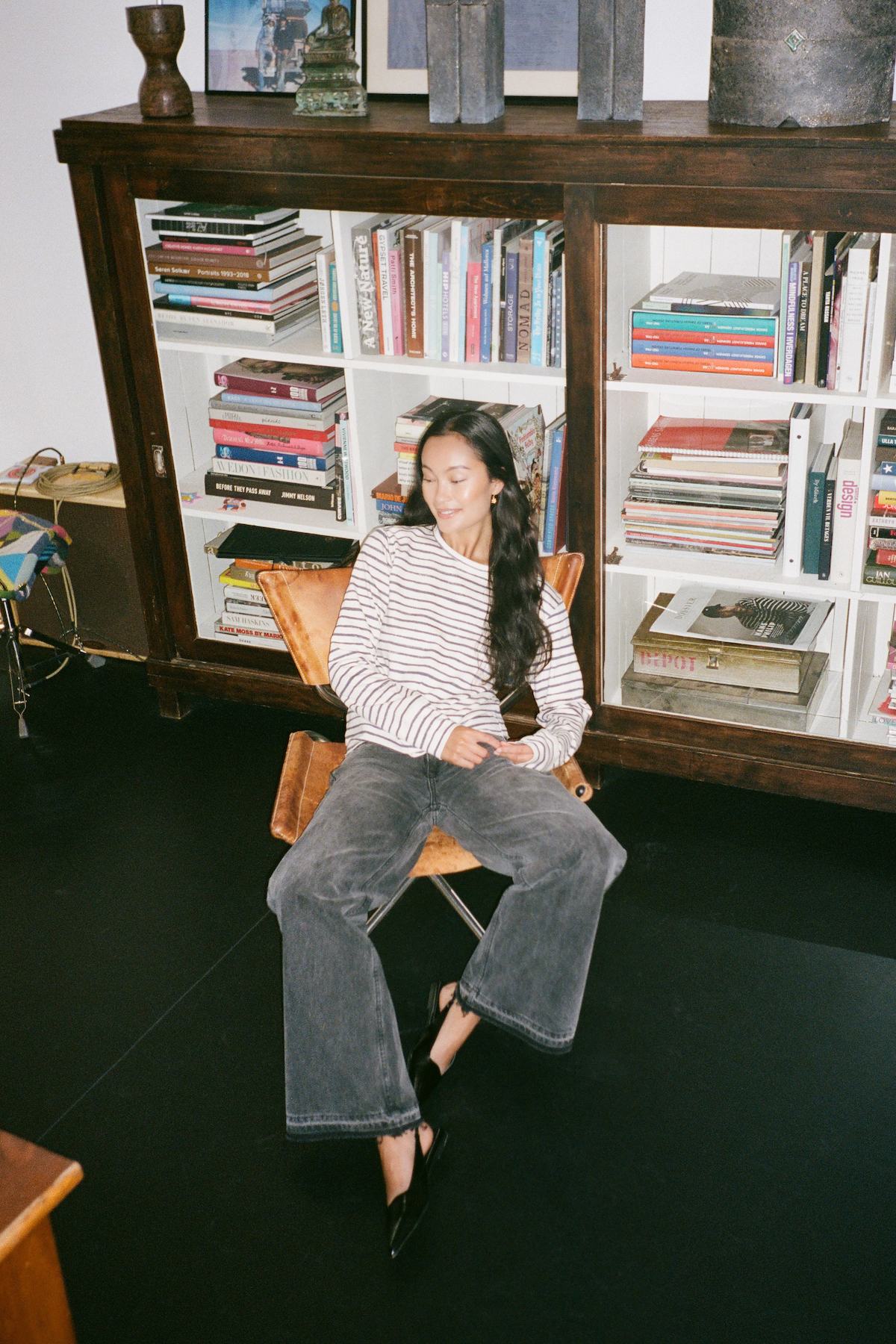 Hila - Light stretch crew neck top I White