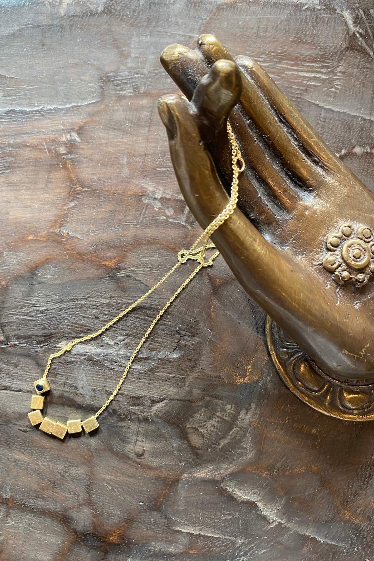 Square beads necklace - Nafsu I Gold