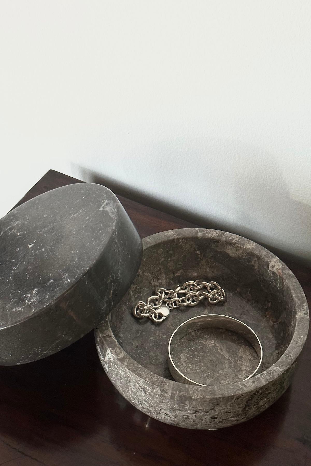 Two colored marble box - Marble box I Grey combo
