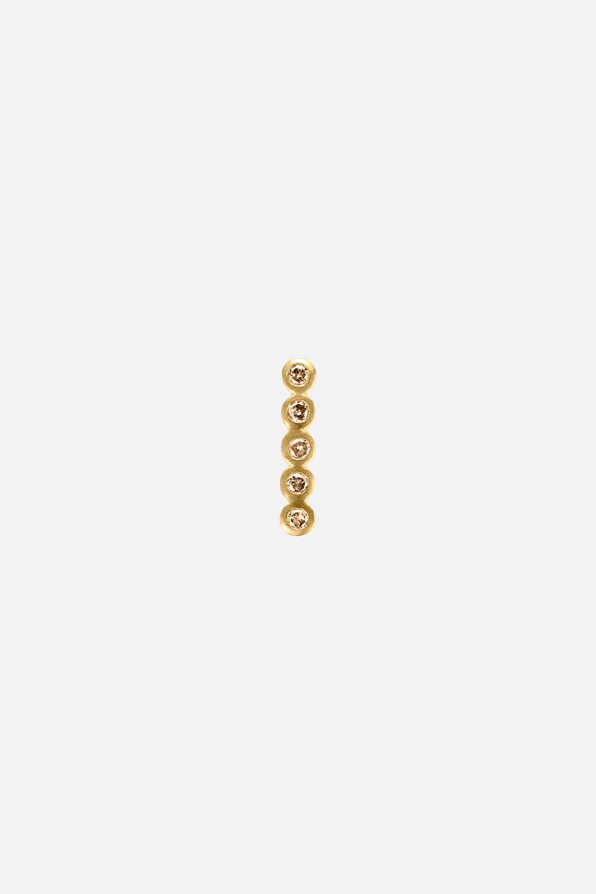 Diamond ear stud - Rabens Momento I Gold w/ Champagne diamond