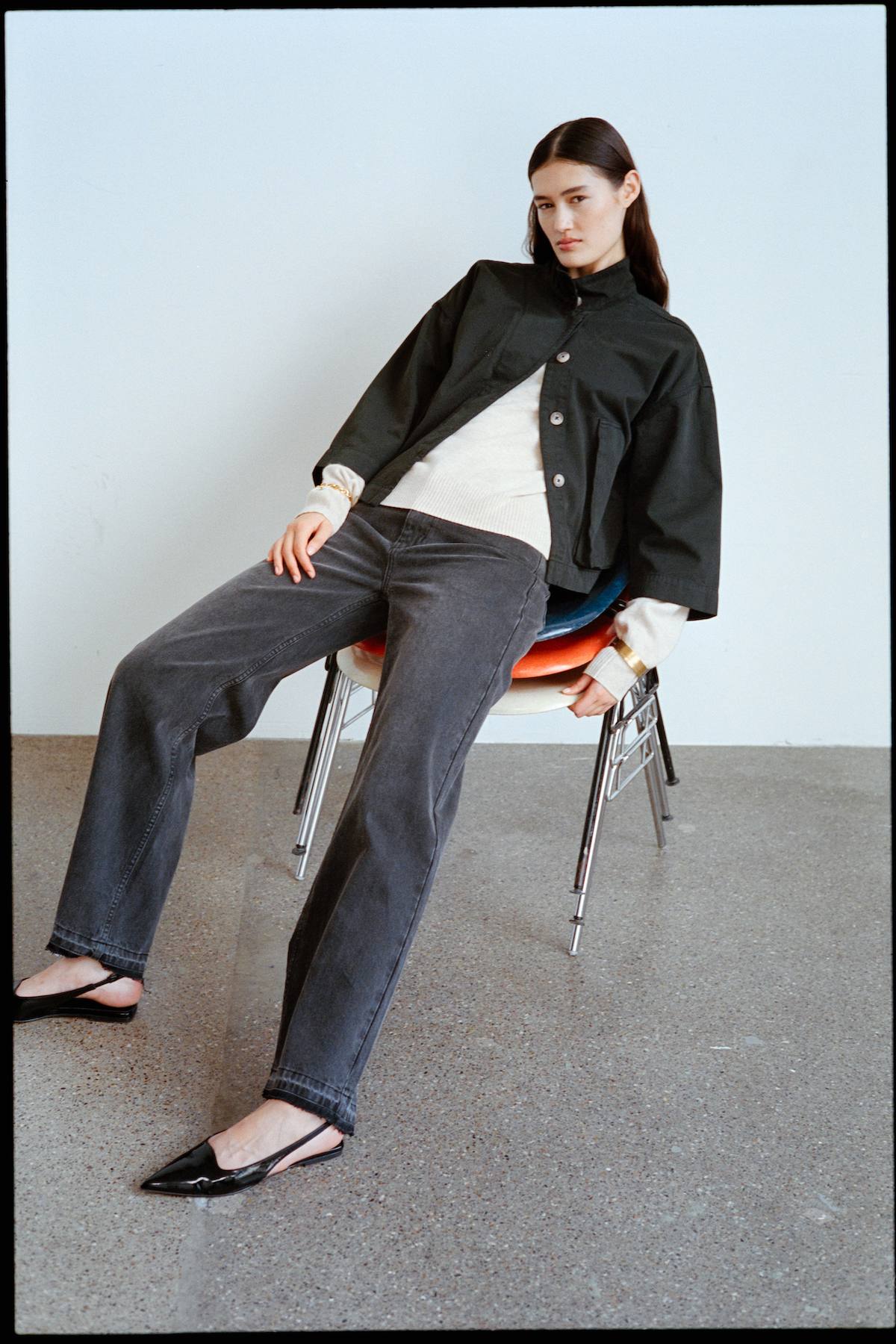 Pointy slingback - Acacie I Black