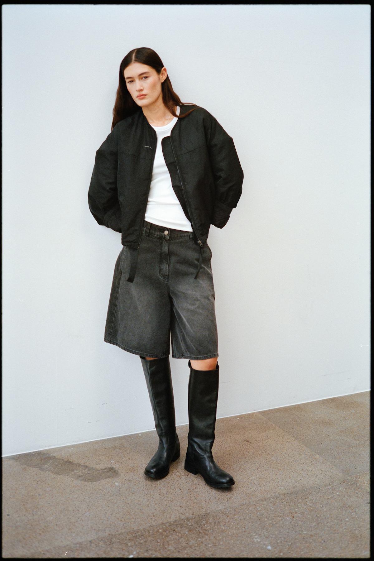 Leather riding boot - Marit I Black