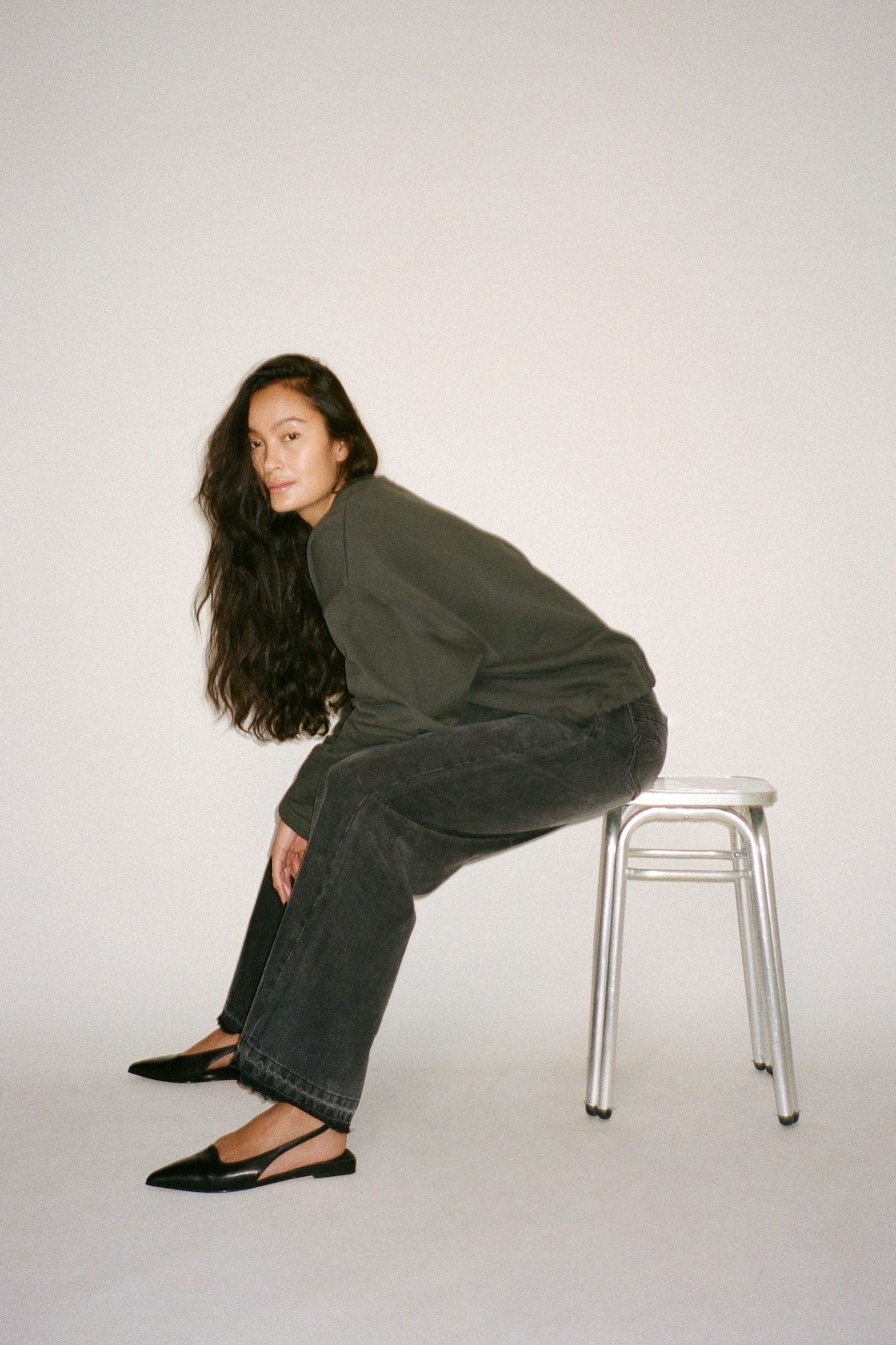 Pointy slingback - Acacie I Black