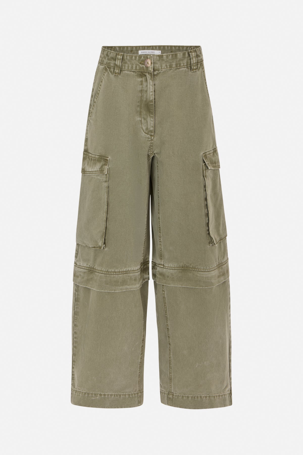 Frema - Canvas cargo pants I Washed sage