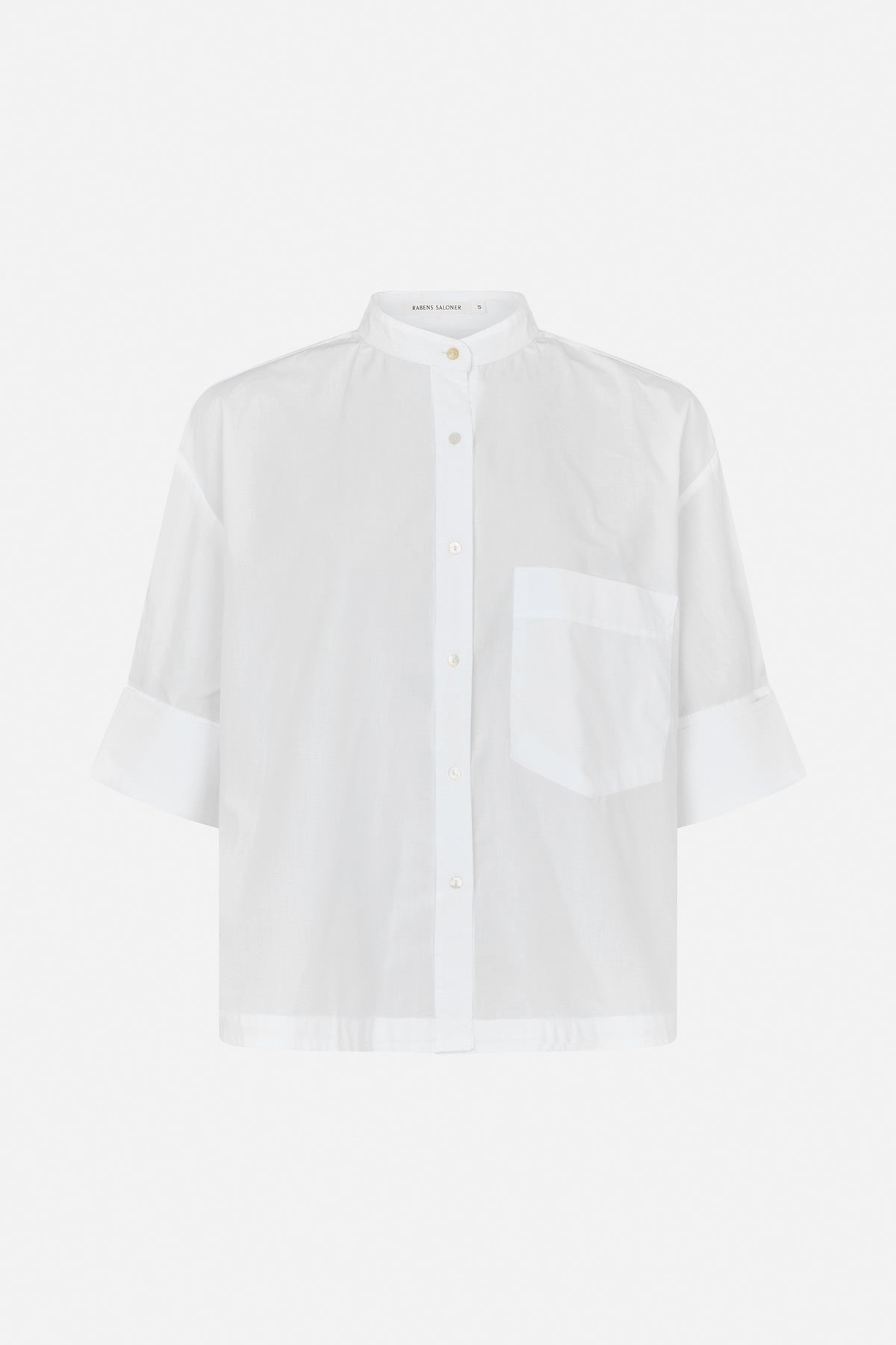 Seval - Poplin boxy shirt I White
