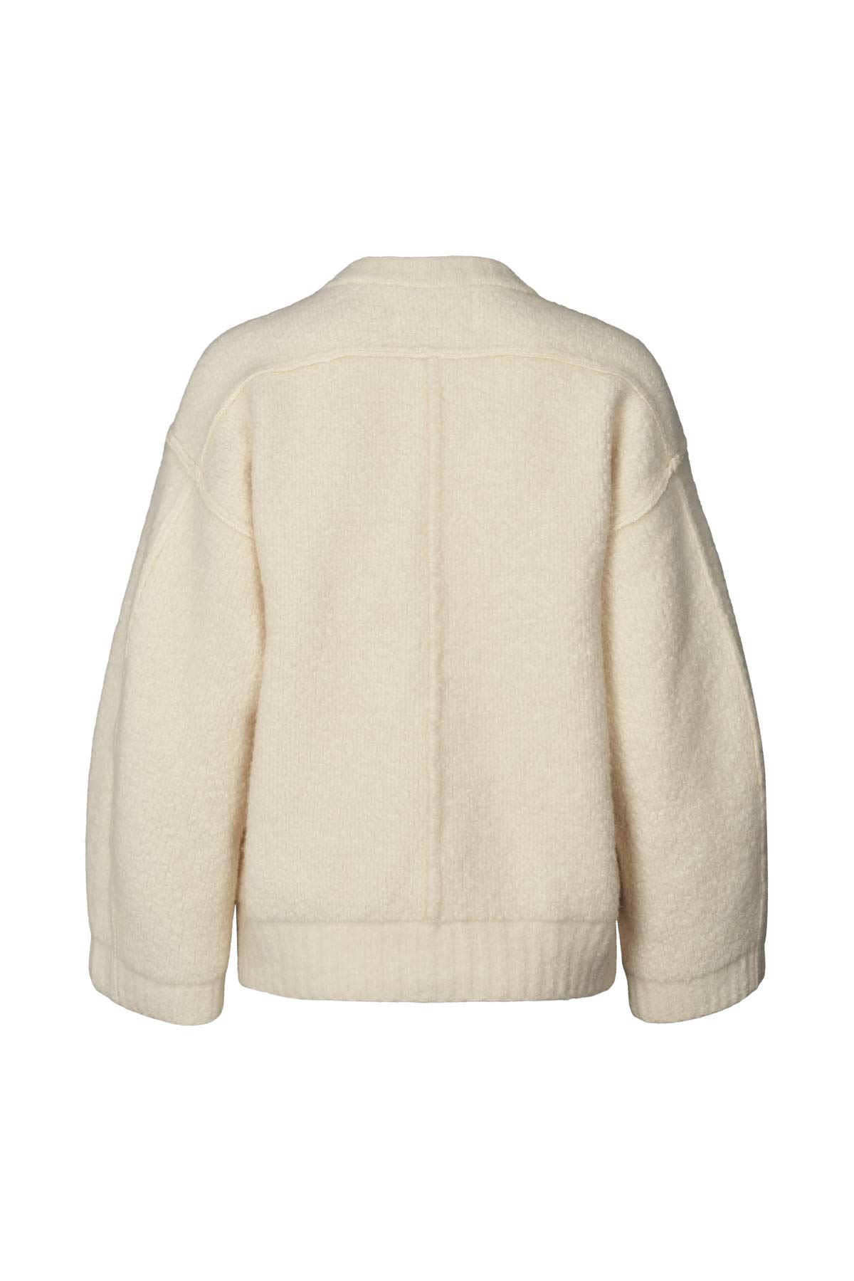 Sheep knit bomber jacket - Sig I Chalk