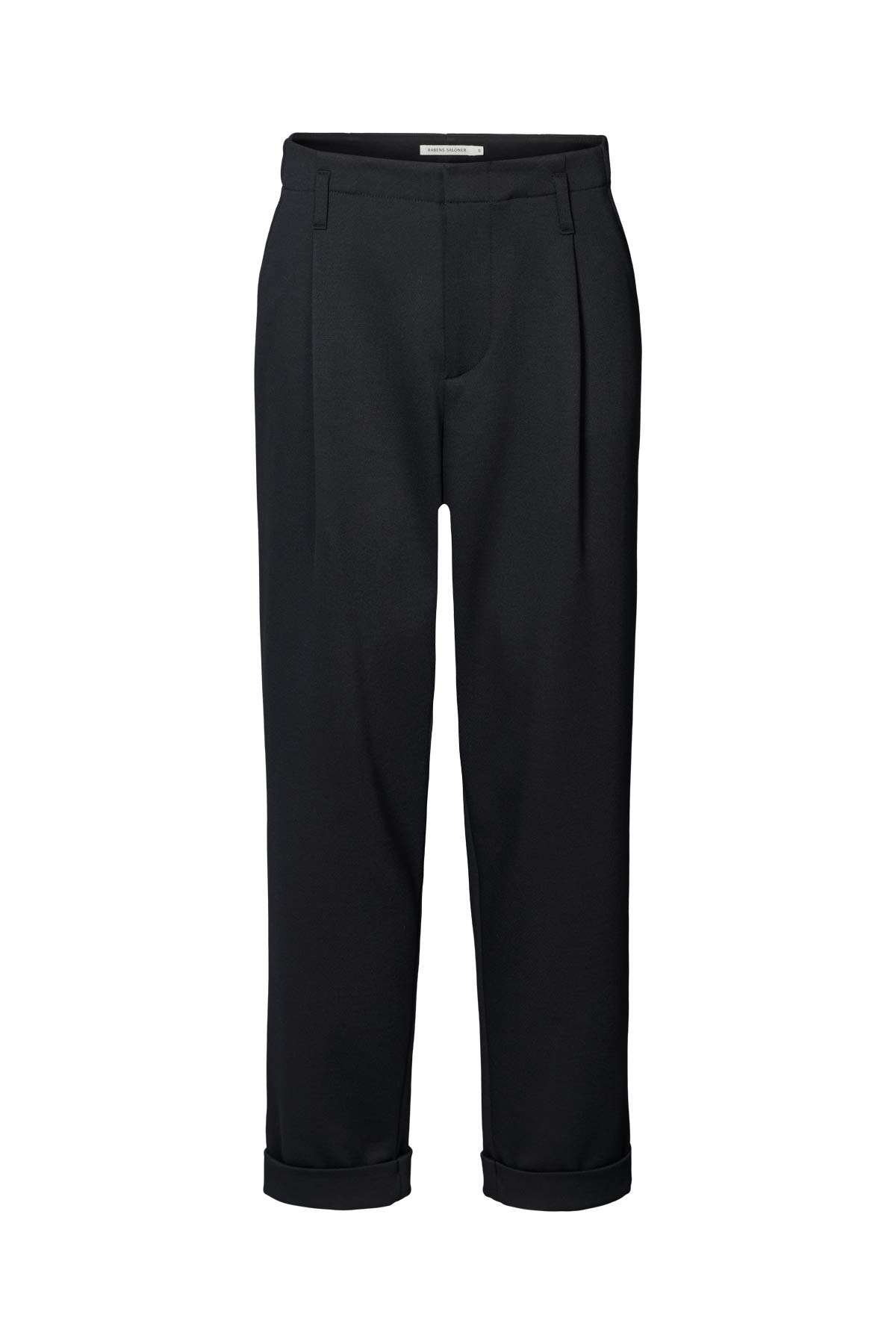 Tailored pleat pants - Raina I Black navy combo