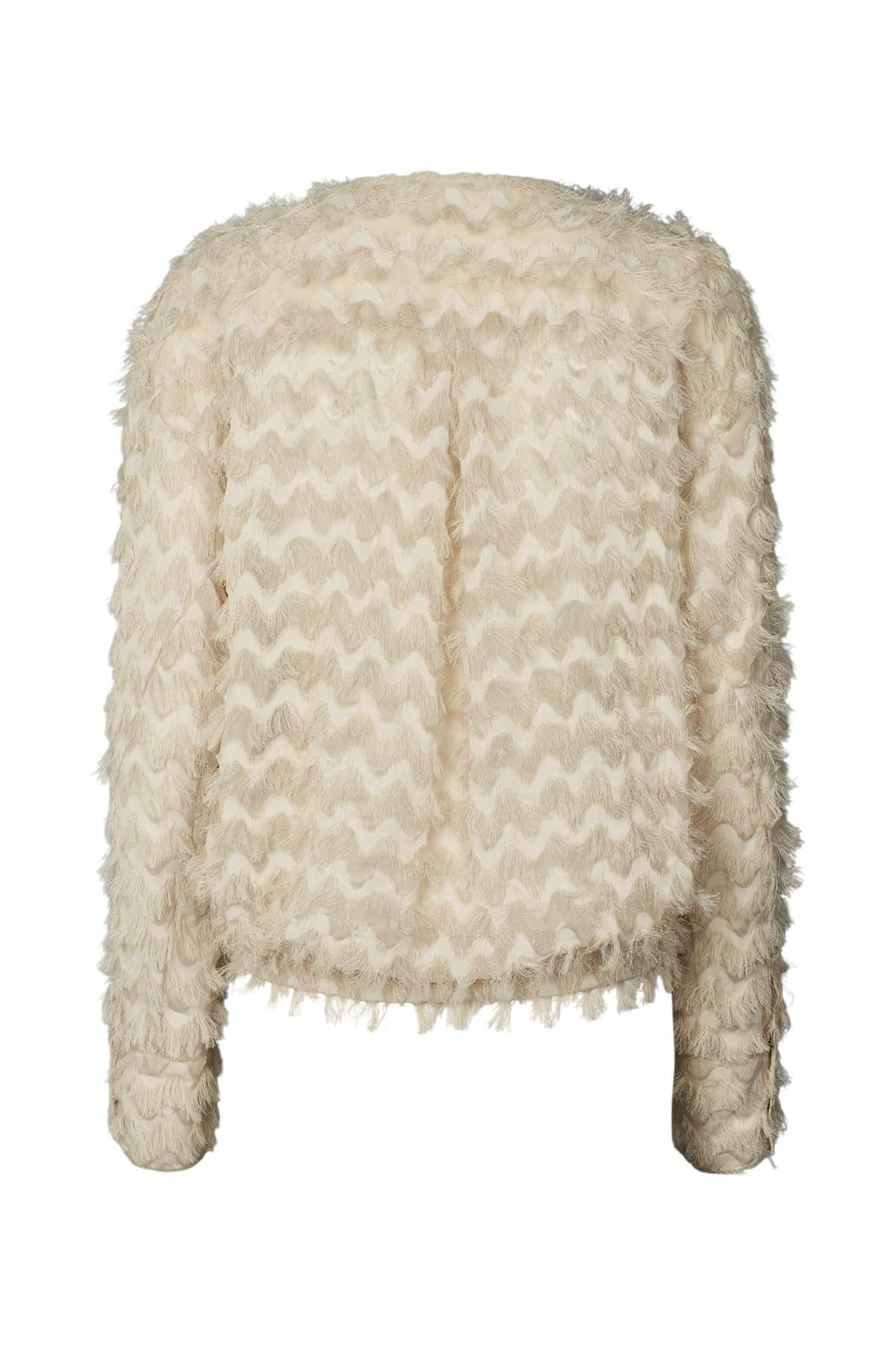 Feathery shirt jacket - September I Oyster