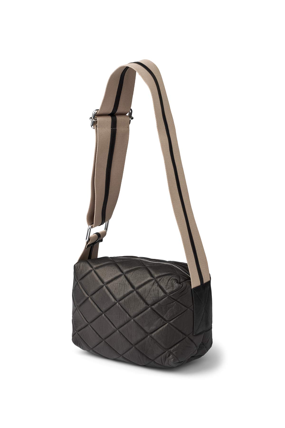 Quilted leather bag - Sigi I Black
