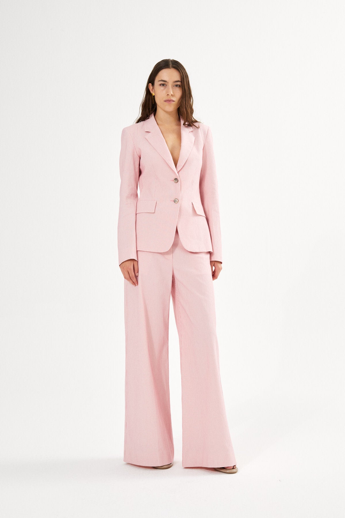 Striped tailoring jacket - Helda I Navy stripe
