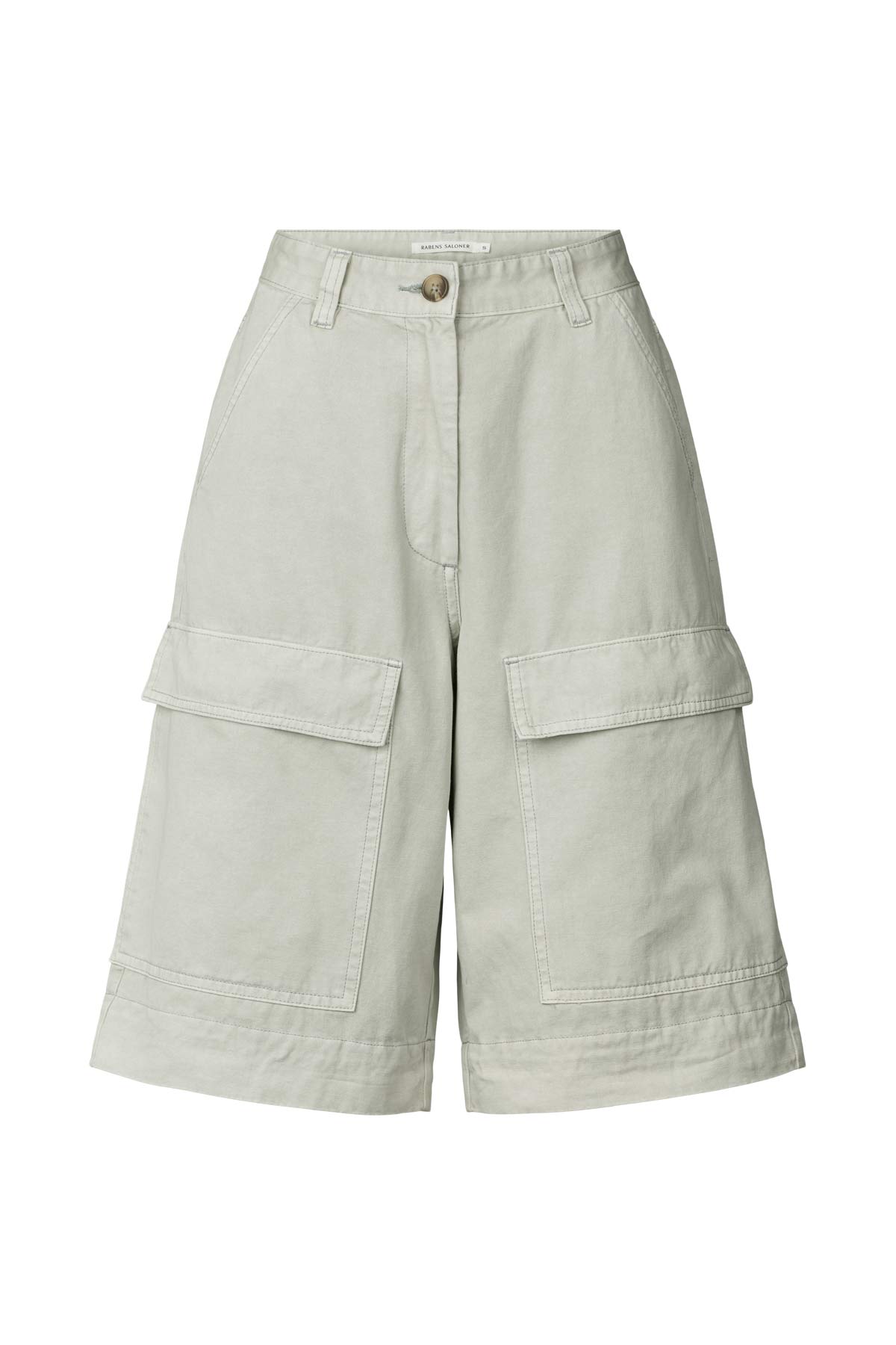 Canvas light cargo pants - Pammi I Grey cloud