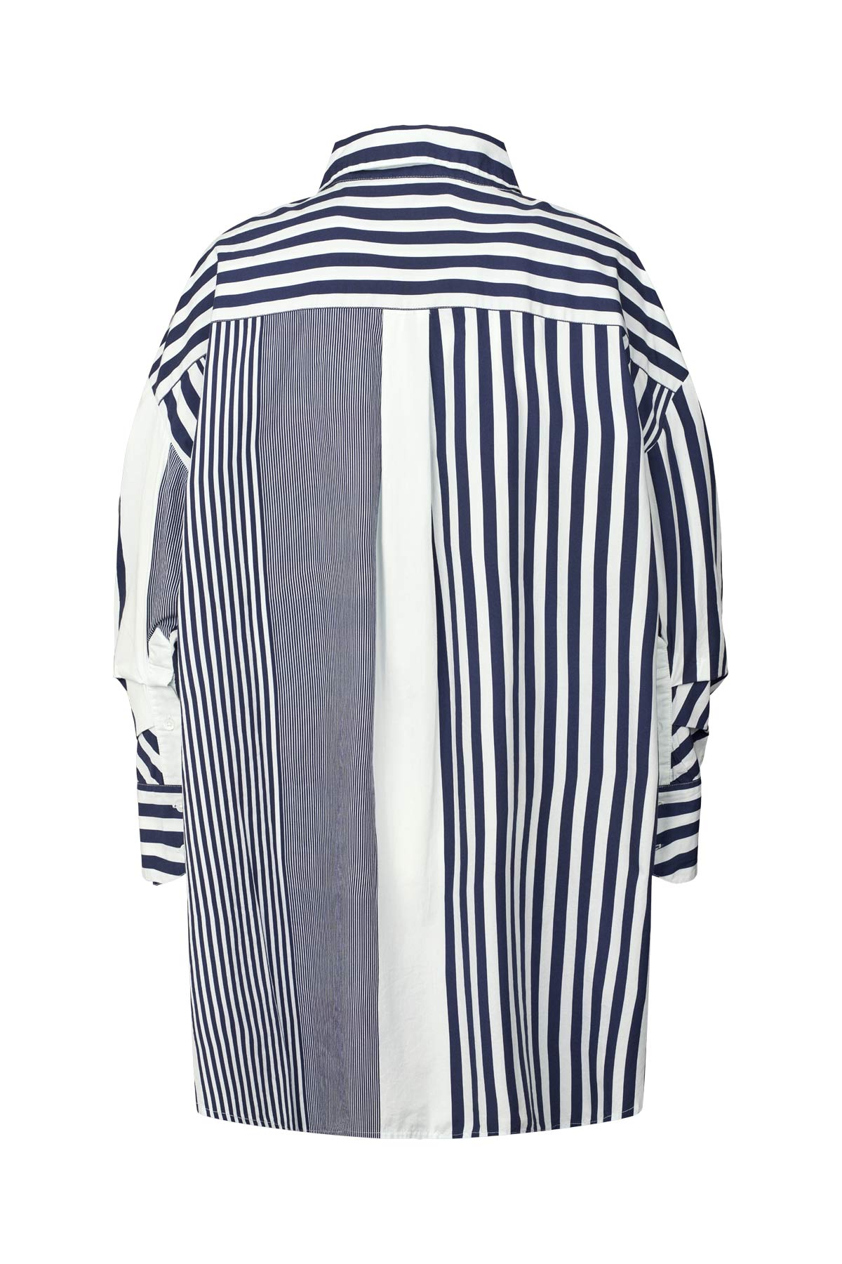 Medley stripe oversized shirt - Bobbie I Navy stripe