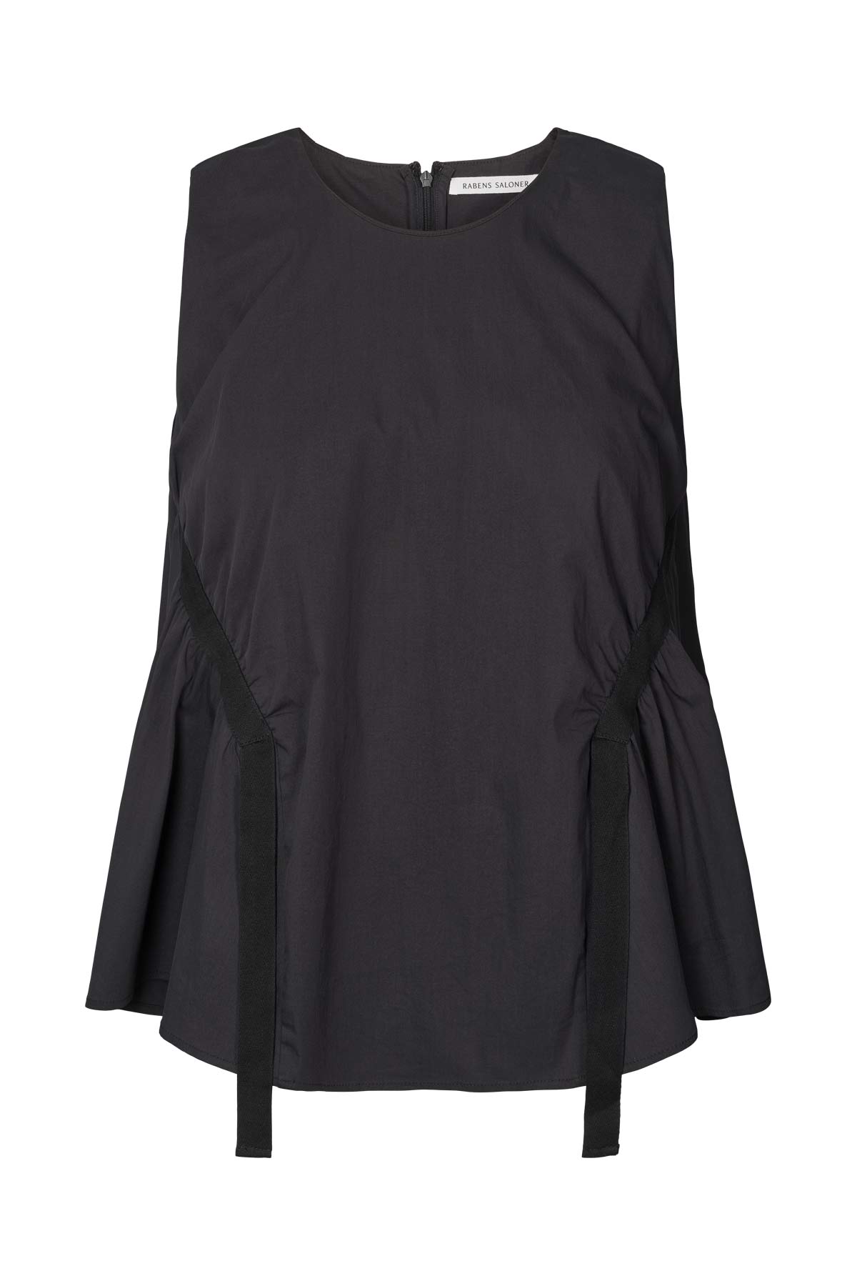 Papery gathered top - Aio I Black