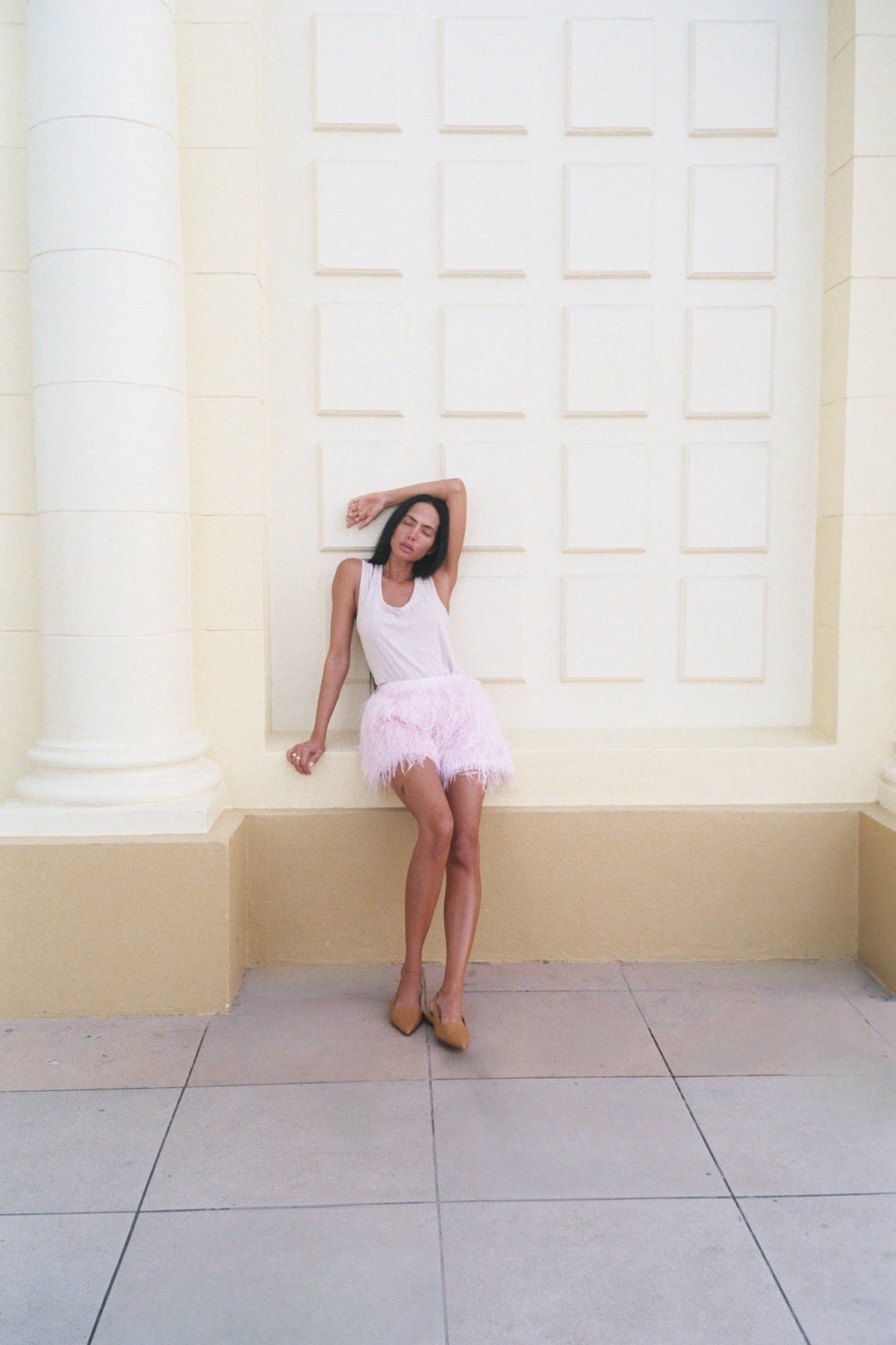 Plume shorts - Roxana I Powder pink