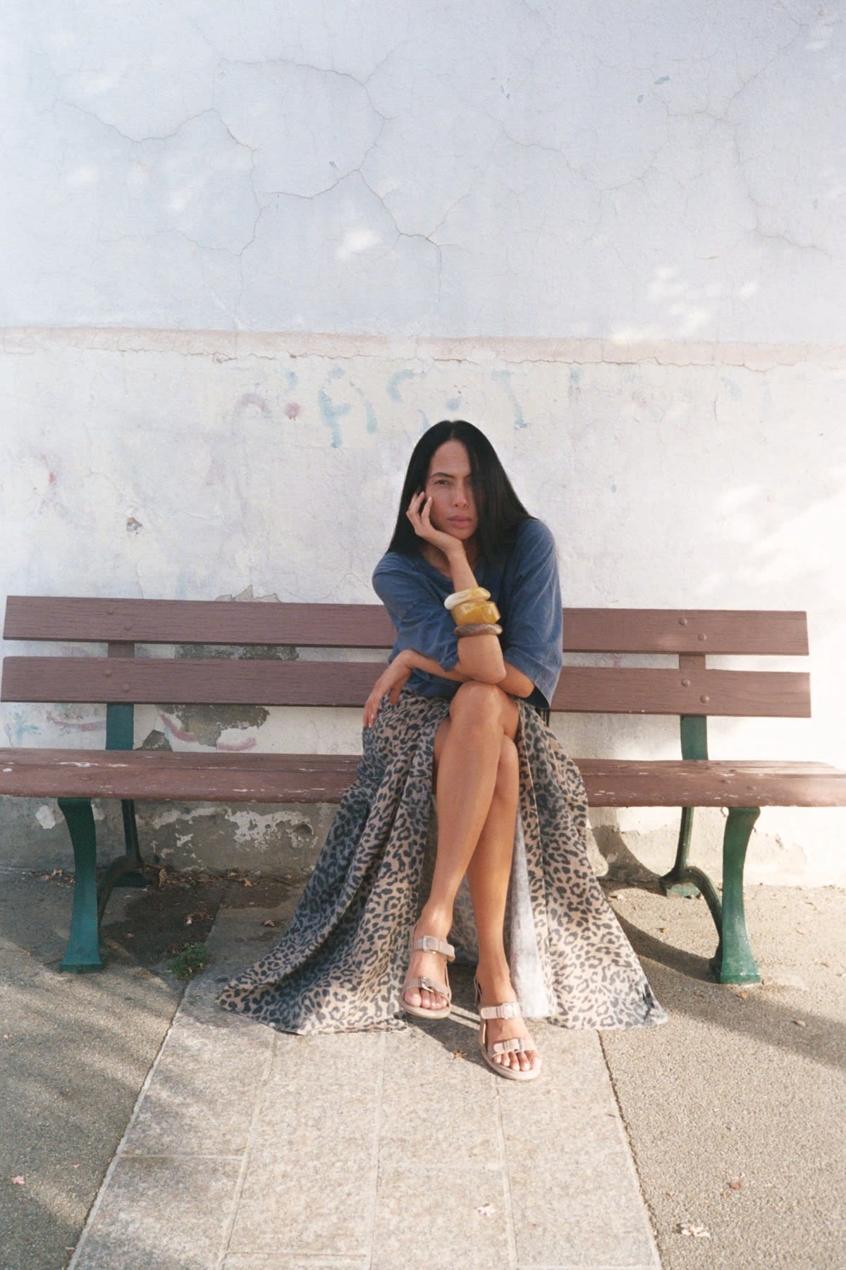 Leopard print button skirt - Natja I Leopard