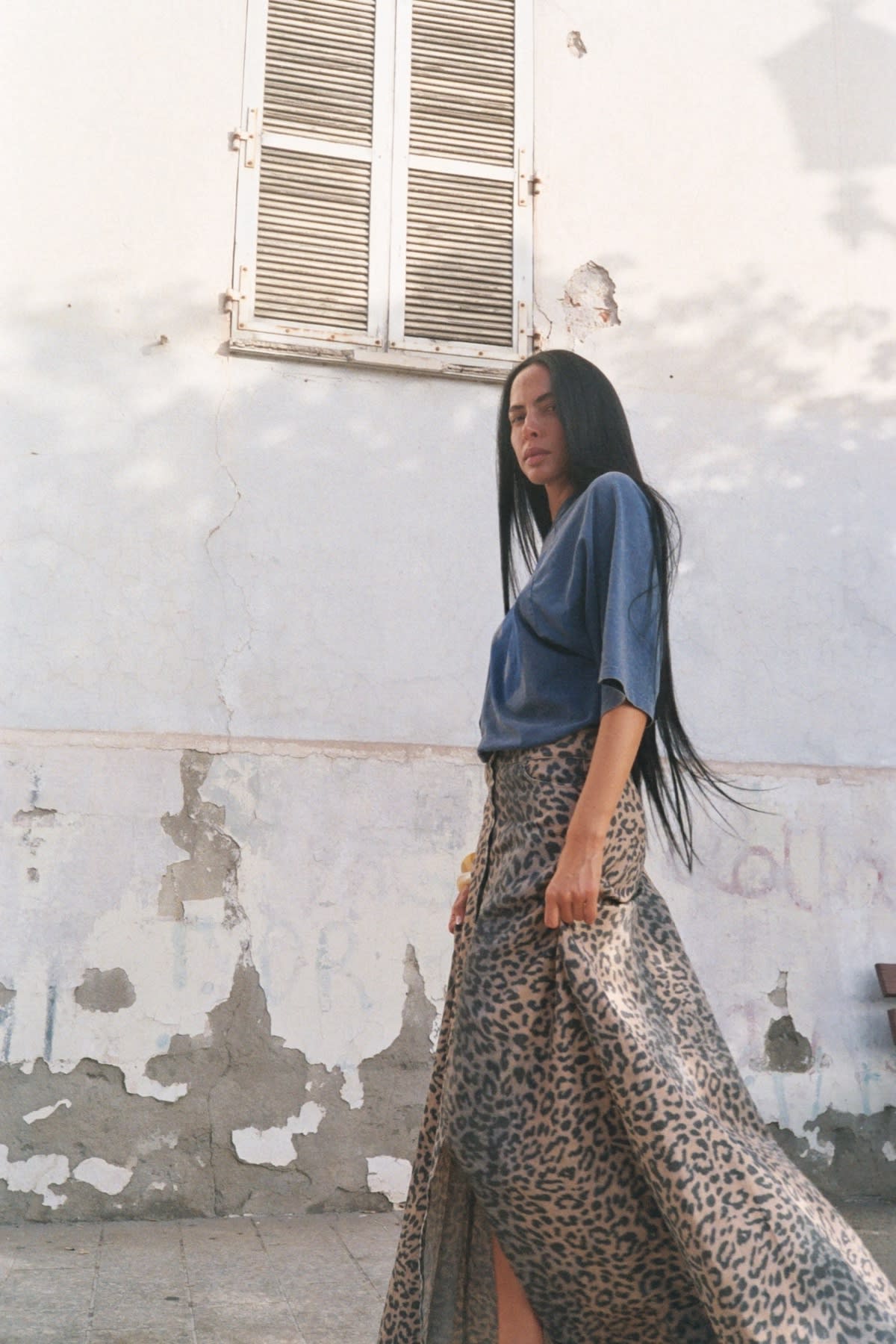 Leopard print button skirt - Natja I Leopard