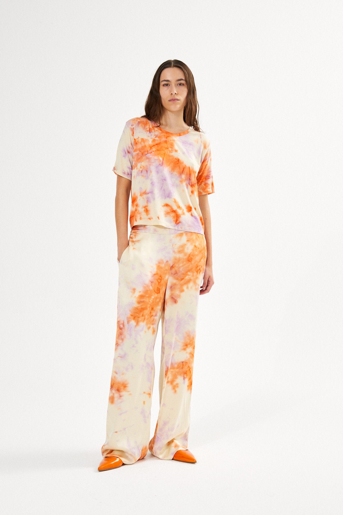 Fusion wide leg pants - Alisa I Ametrine combo