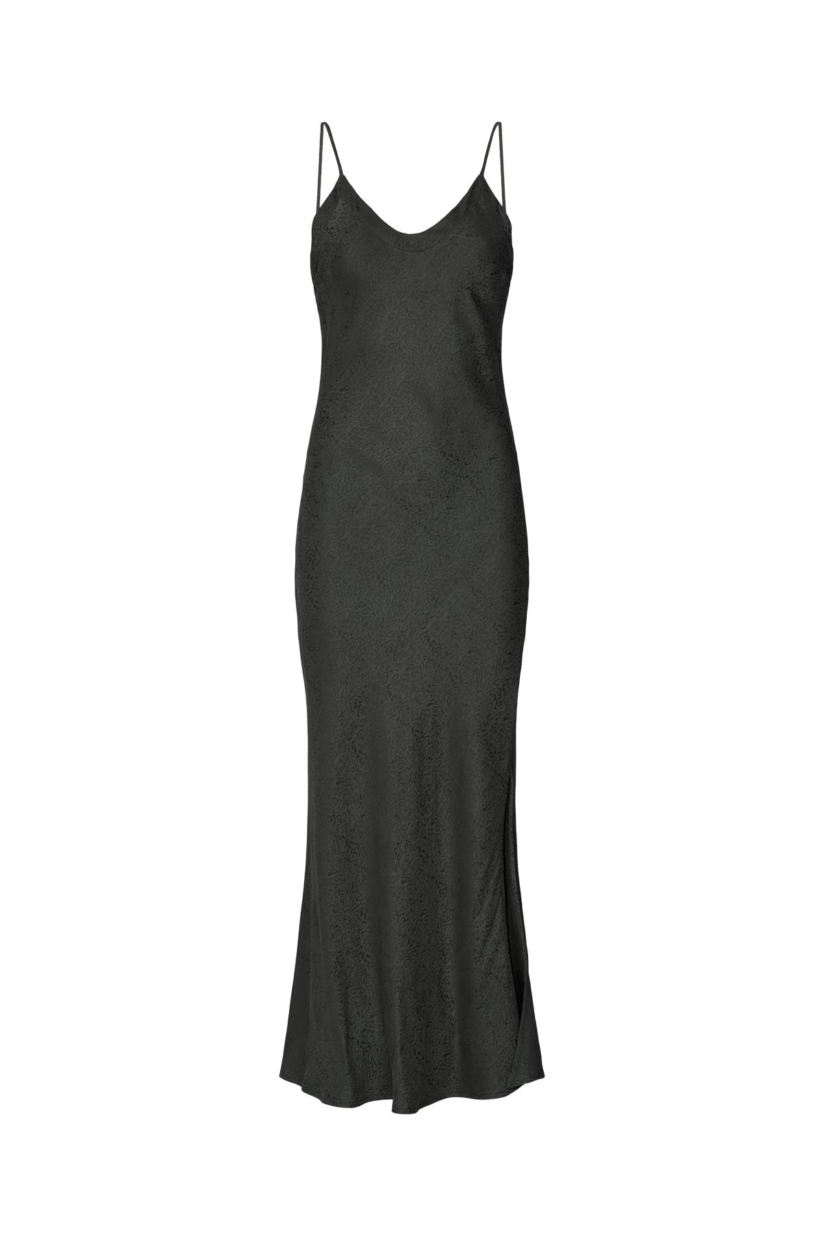 Glorie - Cluster jacquard bias dress I Black