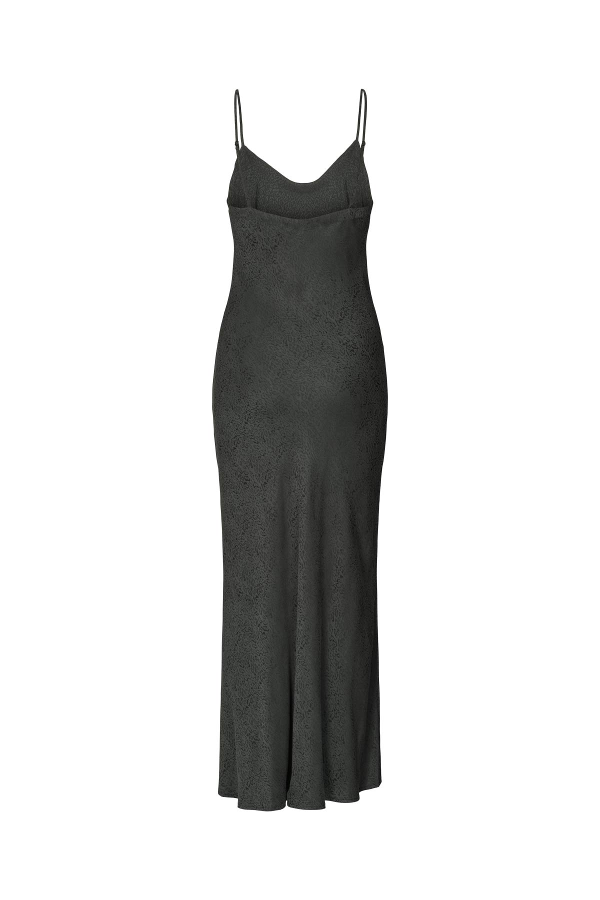 Glorie - Cluster jacquard bias dress I Black