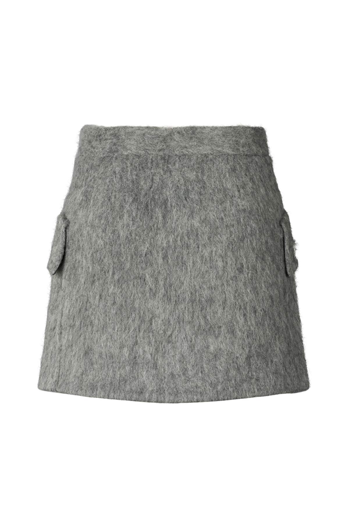 Olympia - Fuzzy skirt I Grey melange