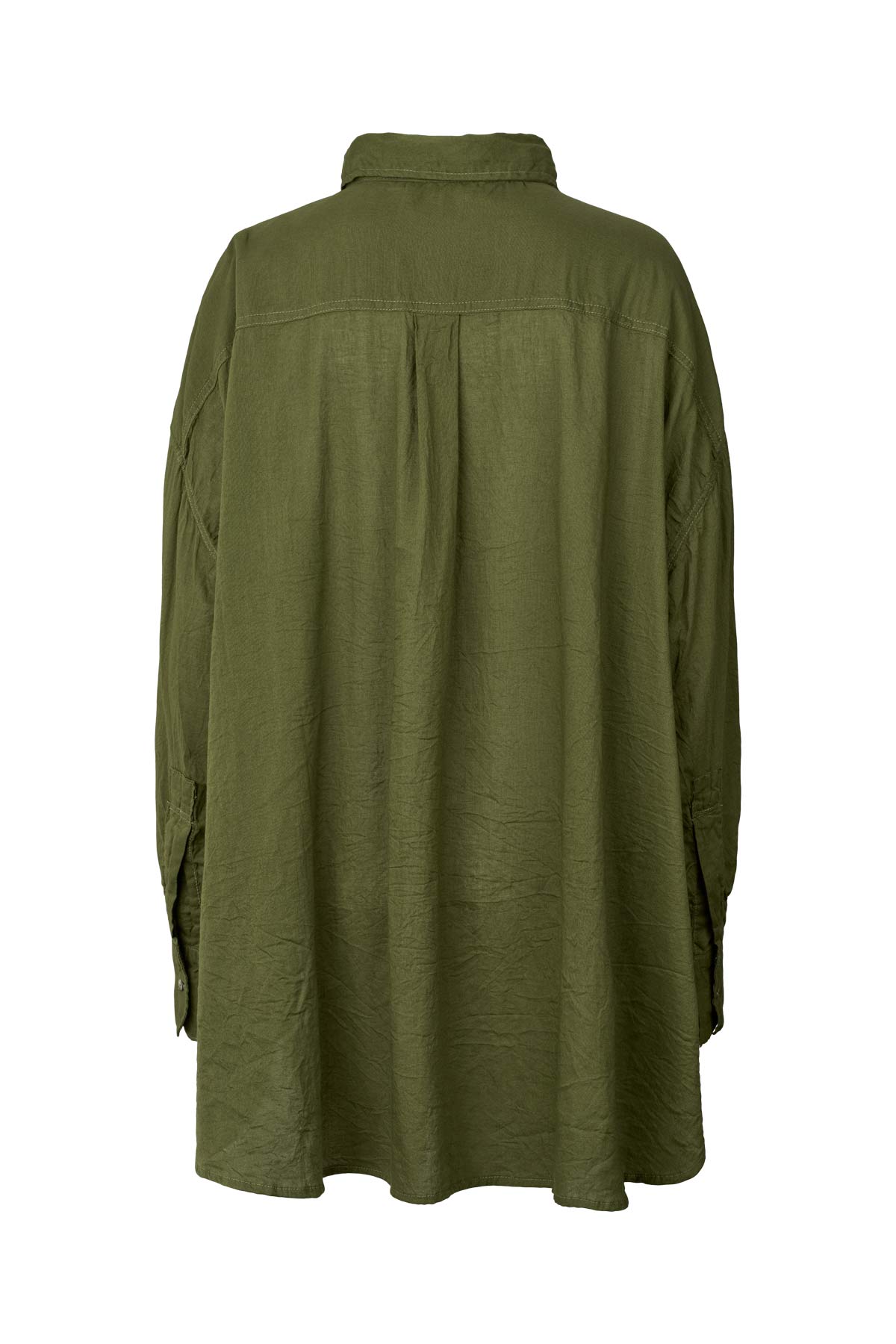Noah - Cotton oversized shirt I Army Green