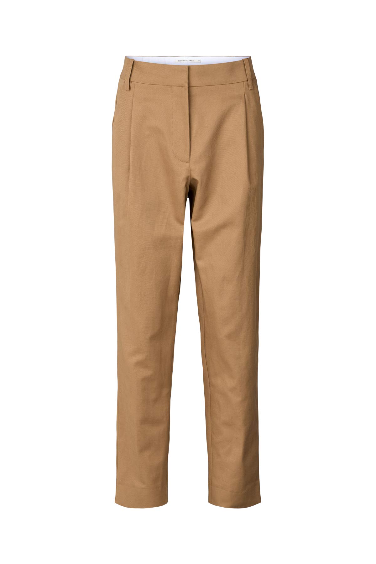 Helen - Canvas tailoring easy pants I Tobacco