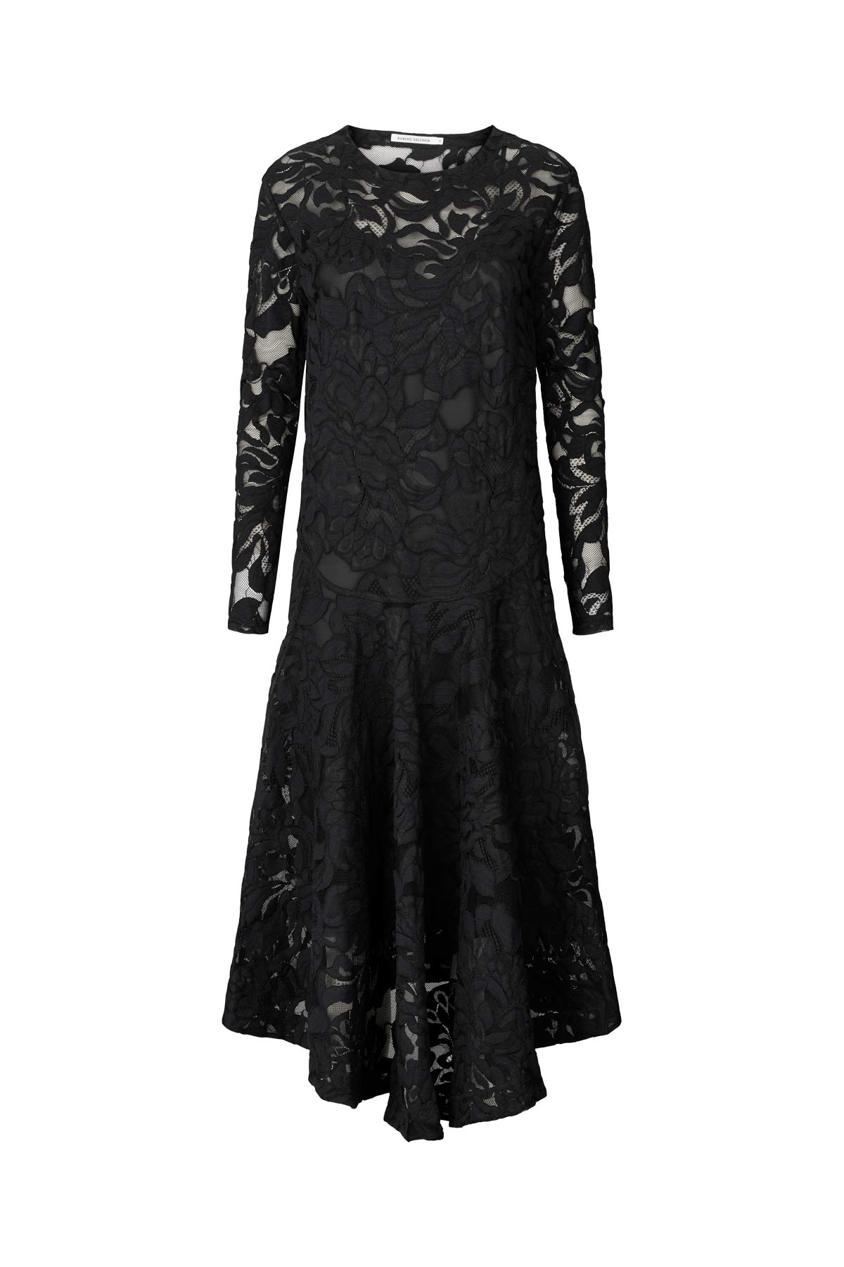 Enid - Orchid lace dress I Black
