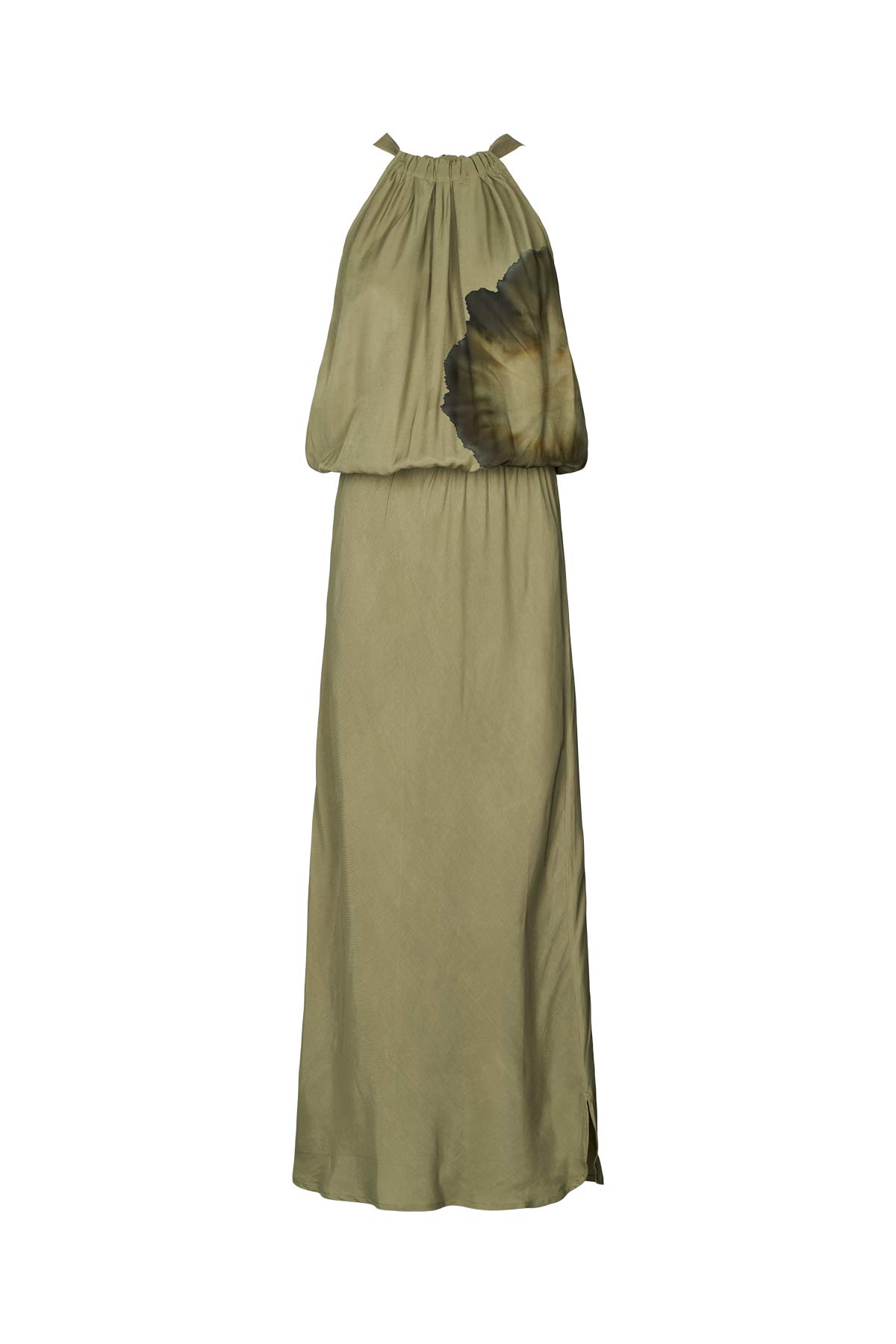 Chanette - Bloom halter dress I Hazelnut combo