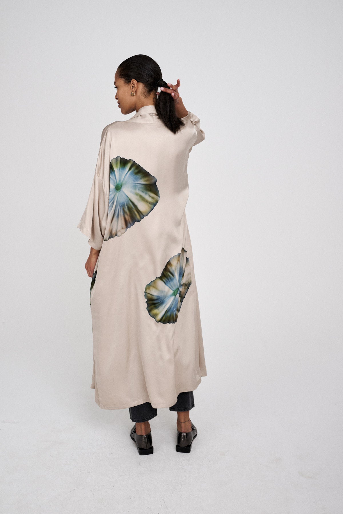 Aysha - Bloom kimono jacket I Powder combo