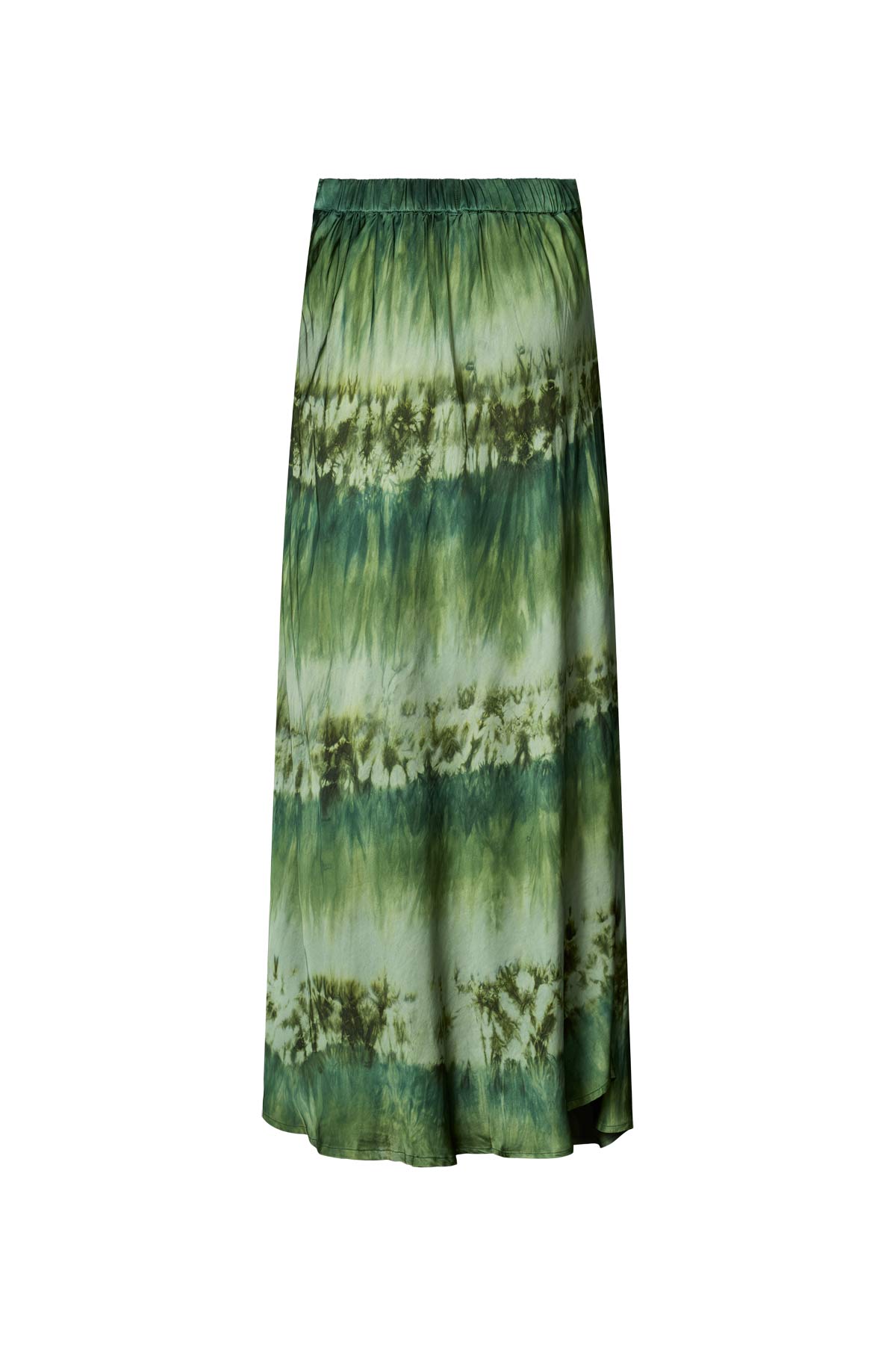 Willie - Arizona long A-line skirt I Bottle green combo