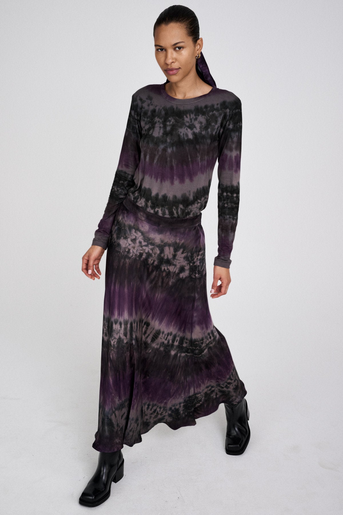 Xenia - Arizona long sleeve t-shirt I Purple combo