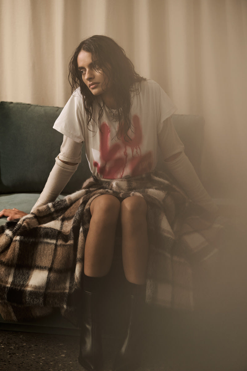 Ambla - Luxe t-shirt I Chalk